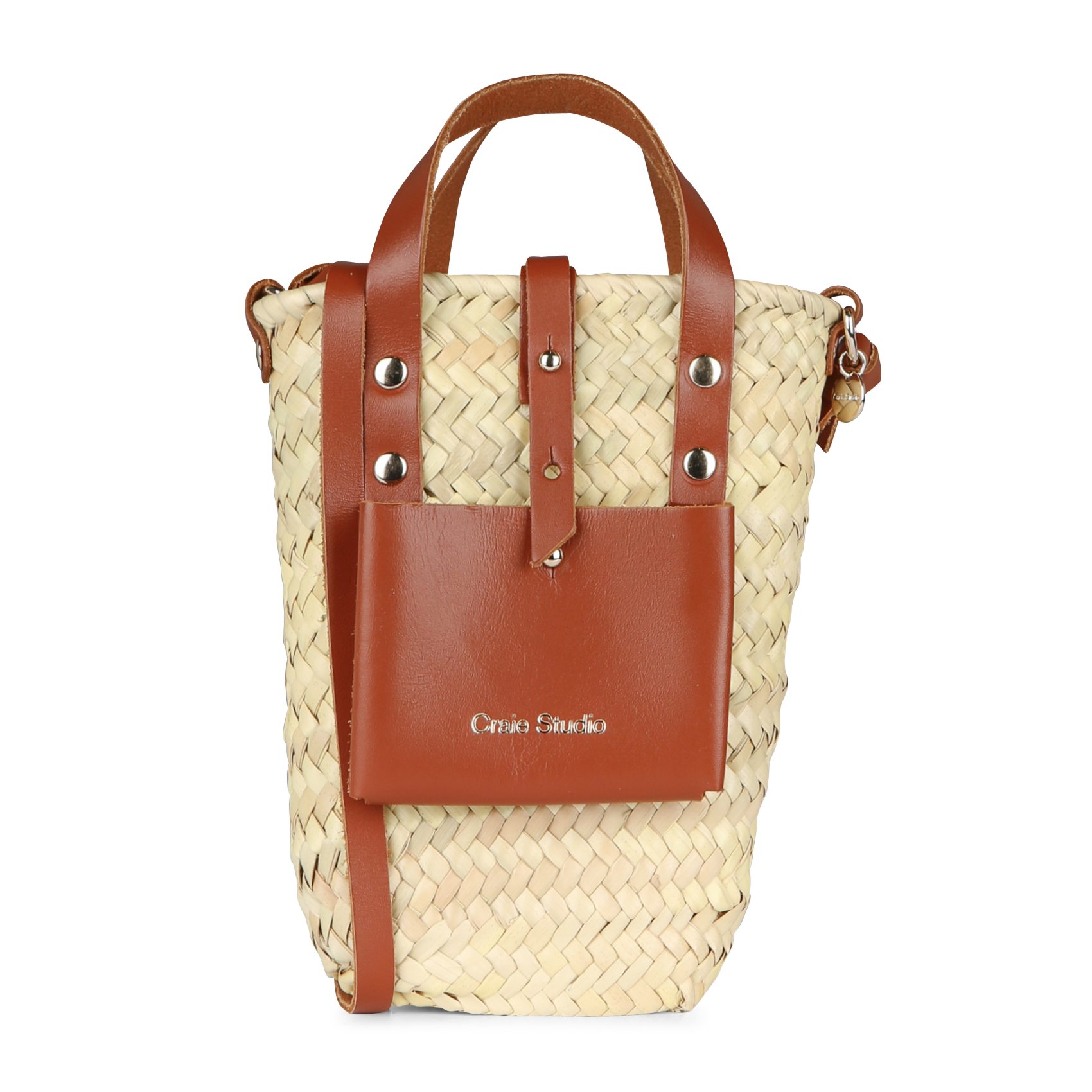 Panier tressé à la main au Maroc en fibre naturel de palmier Doum CRAIE STUDIO