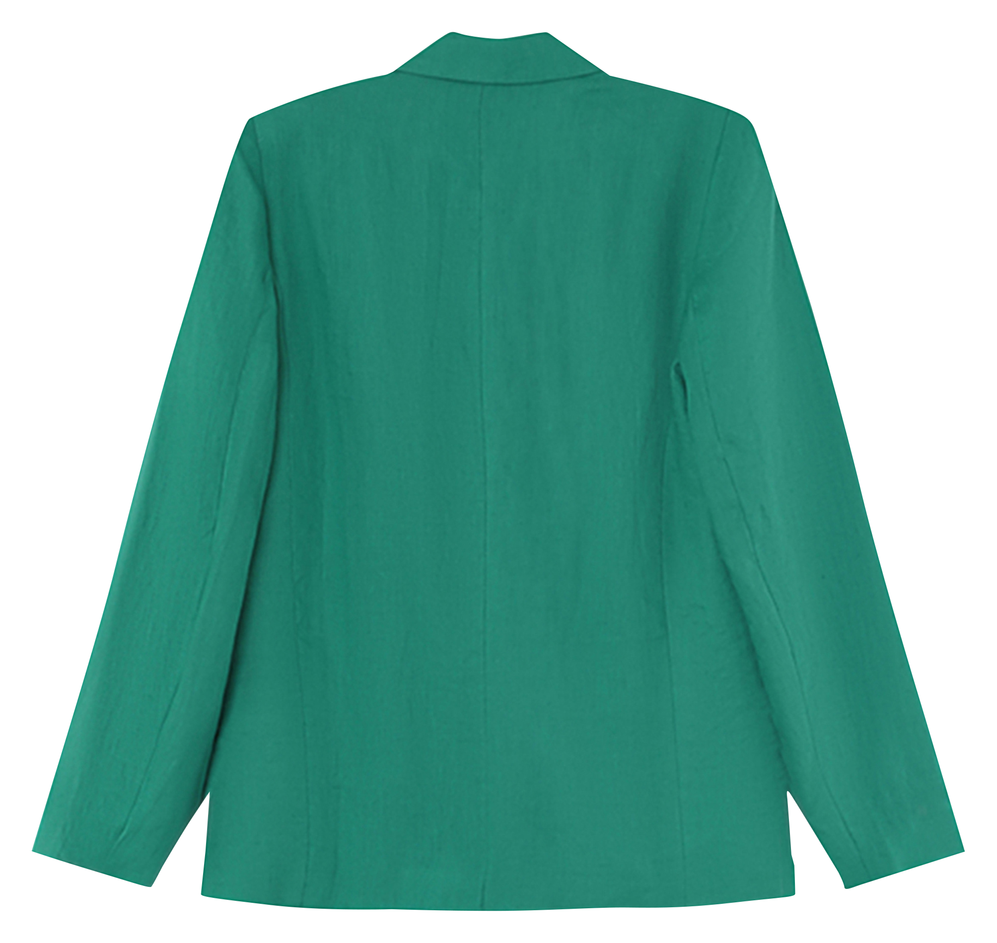 Blazer à double croisure en lin Vert
