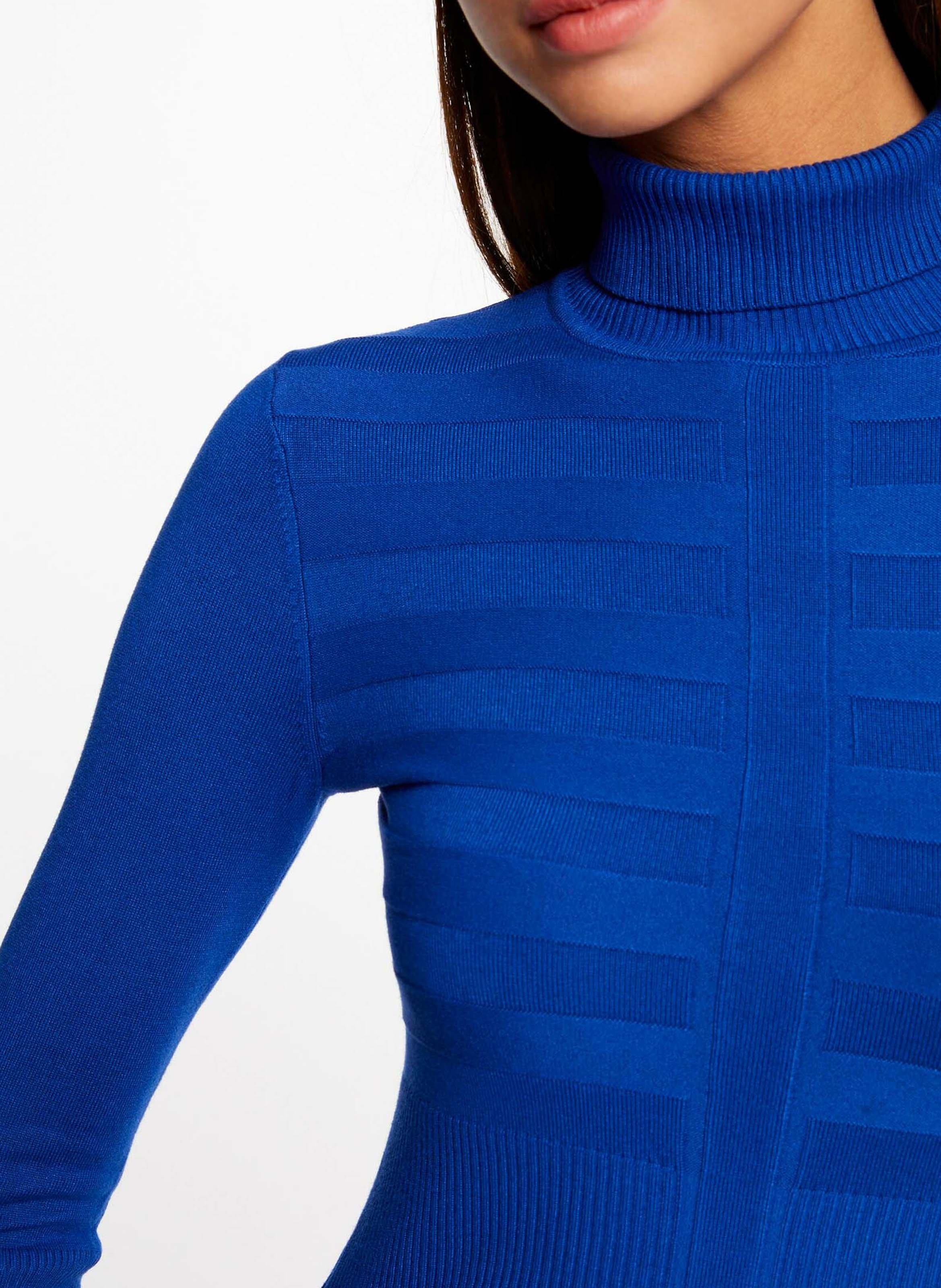 Rollkragenpullover MORGAN Blau