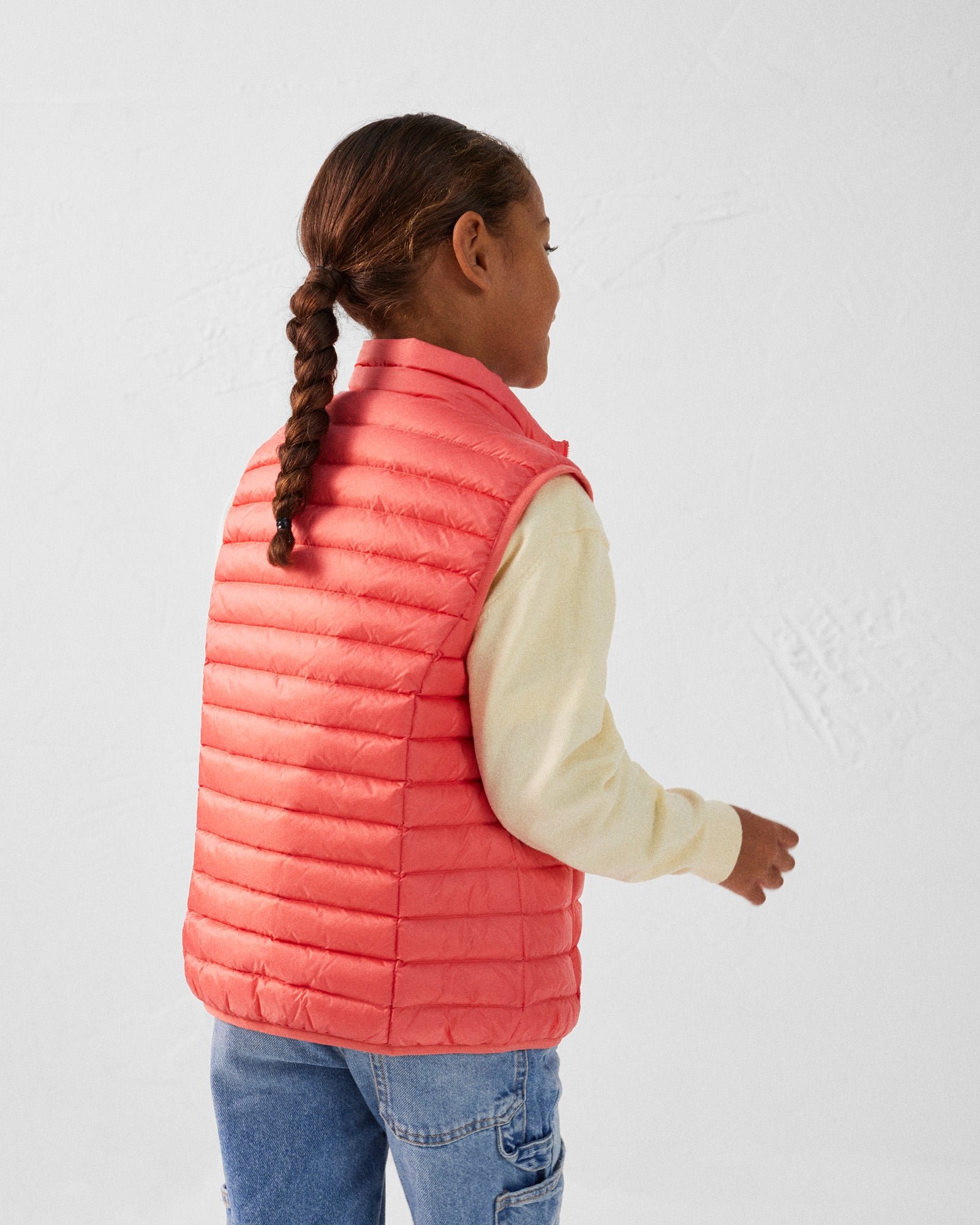 Zoe children's sleeveless puffer jacket JOTT Pink