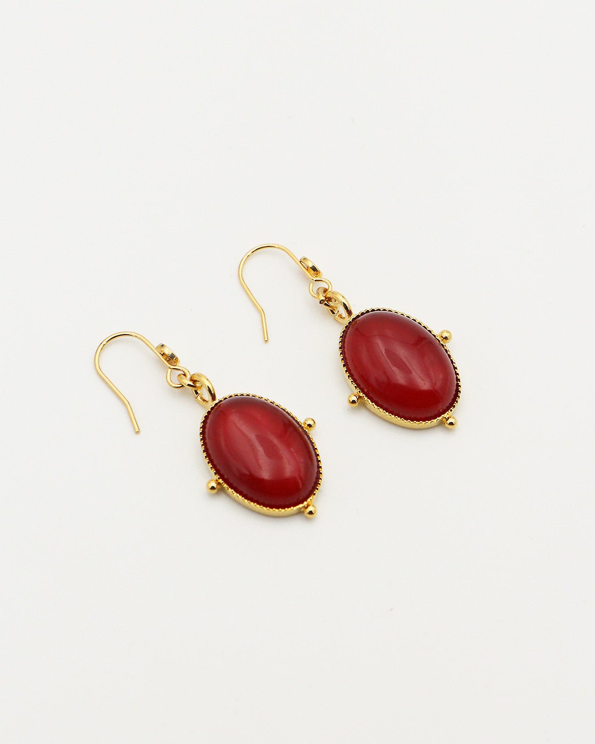 Earrings NILAI Red