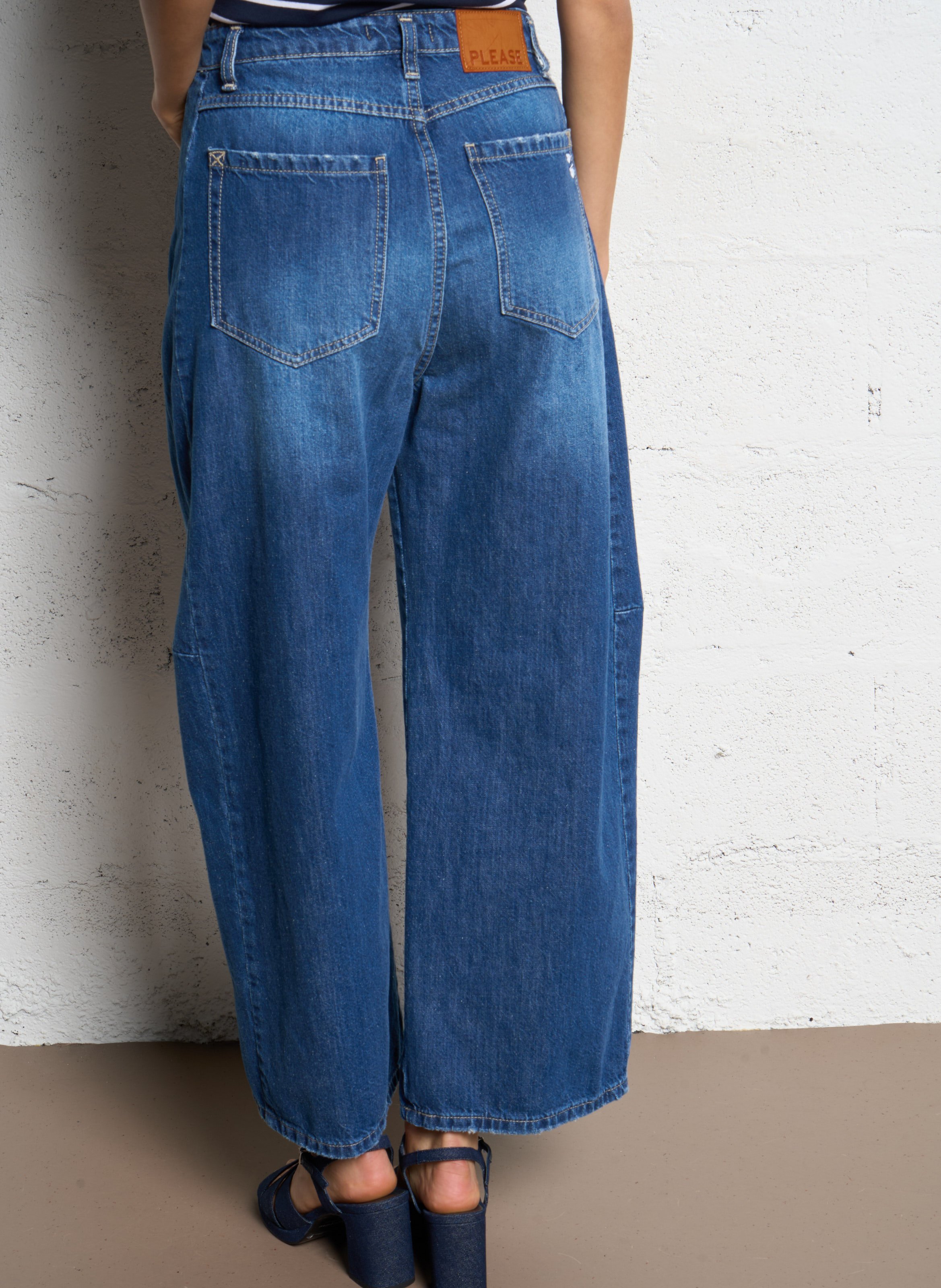 Jean large PLEASE Bleu