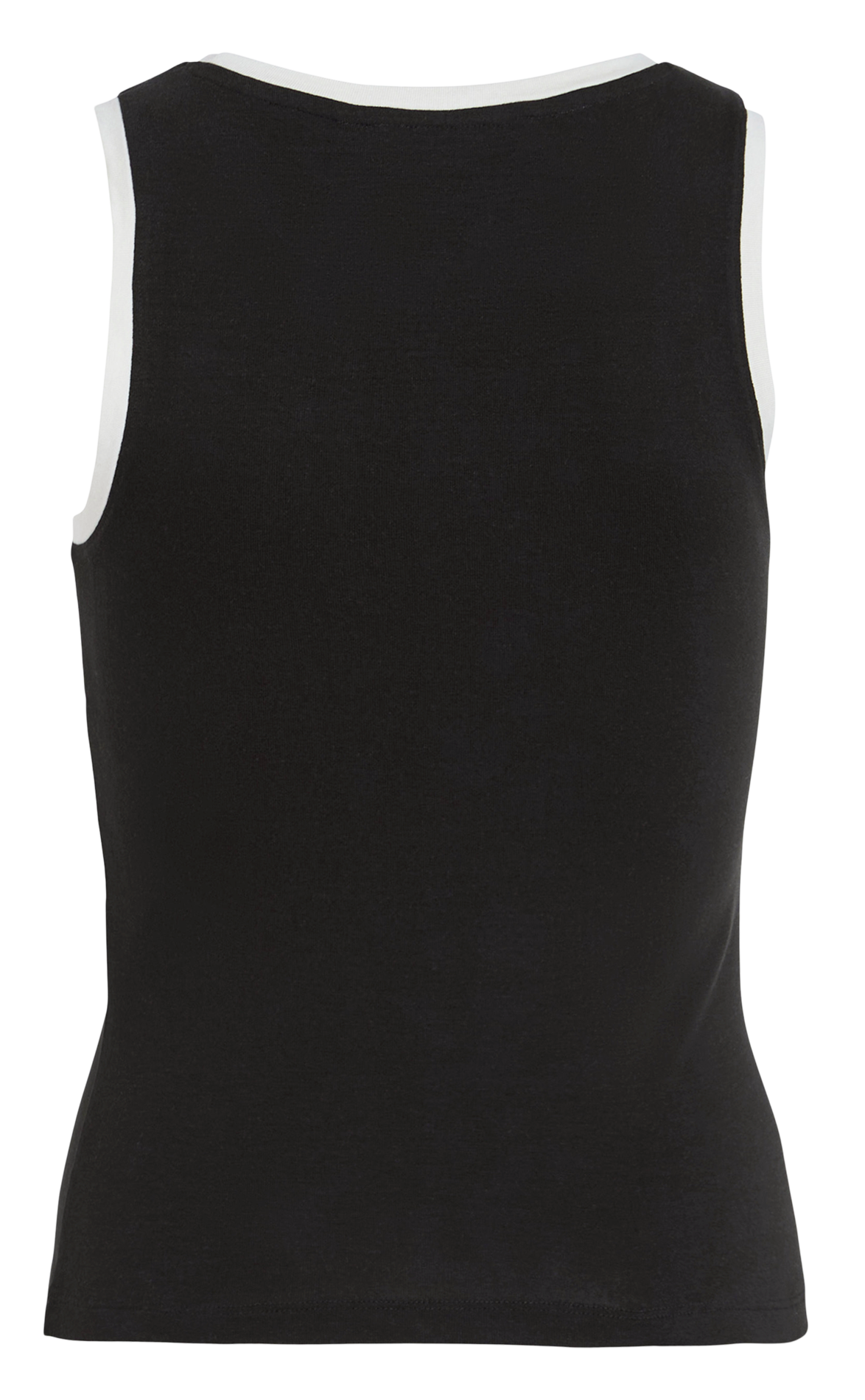 Fitted tank top with contrast edges ROUGE EDIT Grey