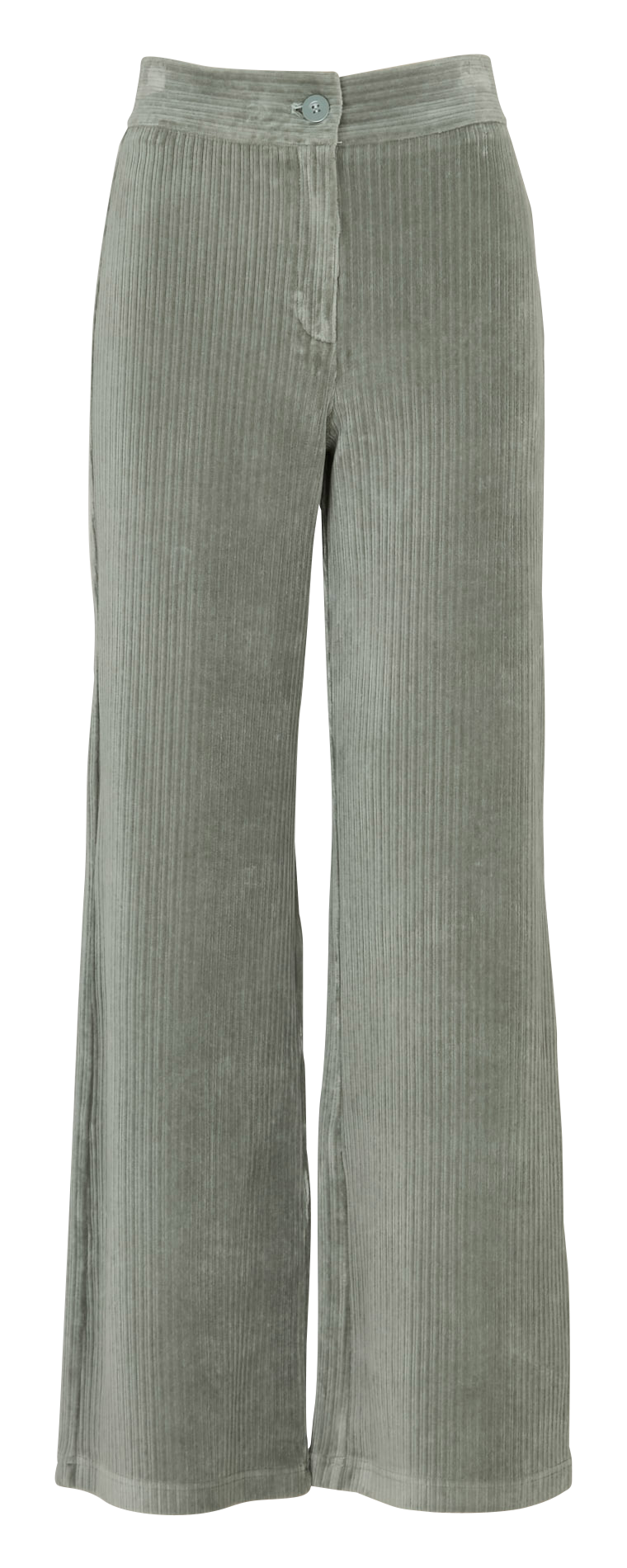 Pantalon droit en coton mélangé NICE THINGS Vert