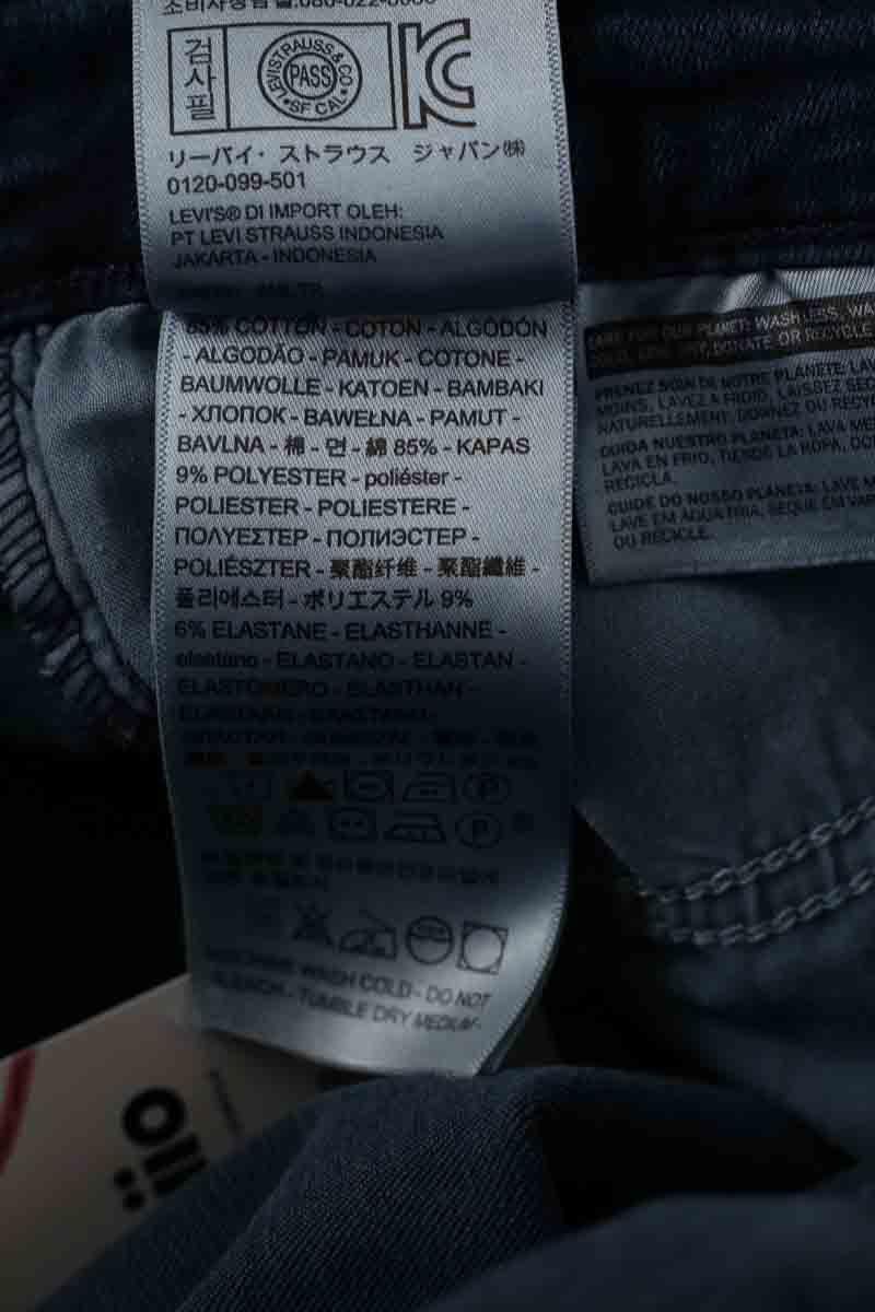 Cotton skinny jeans LEVI'S - Seconde main Blue