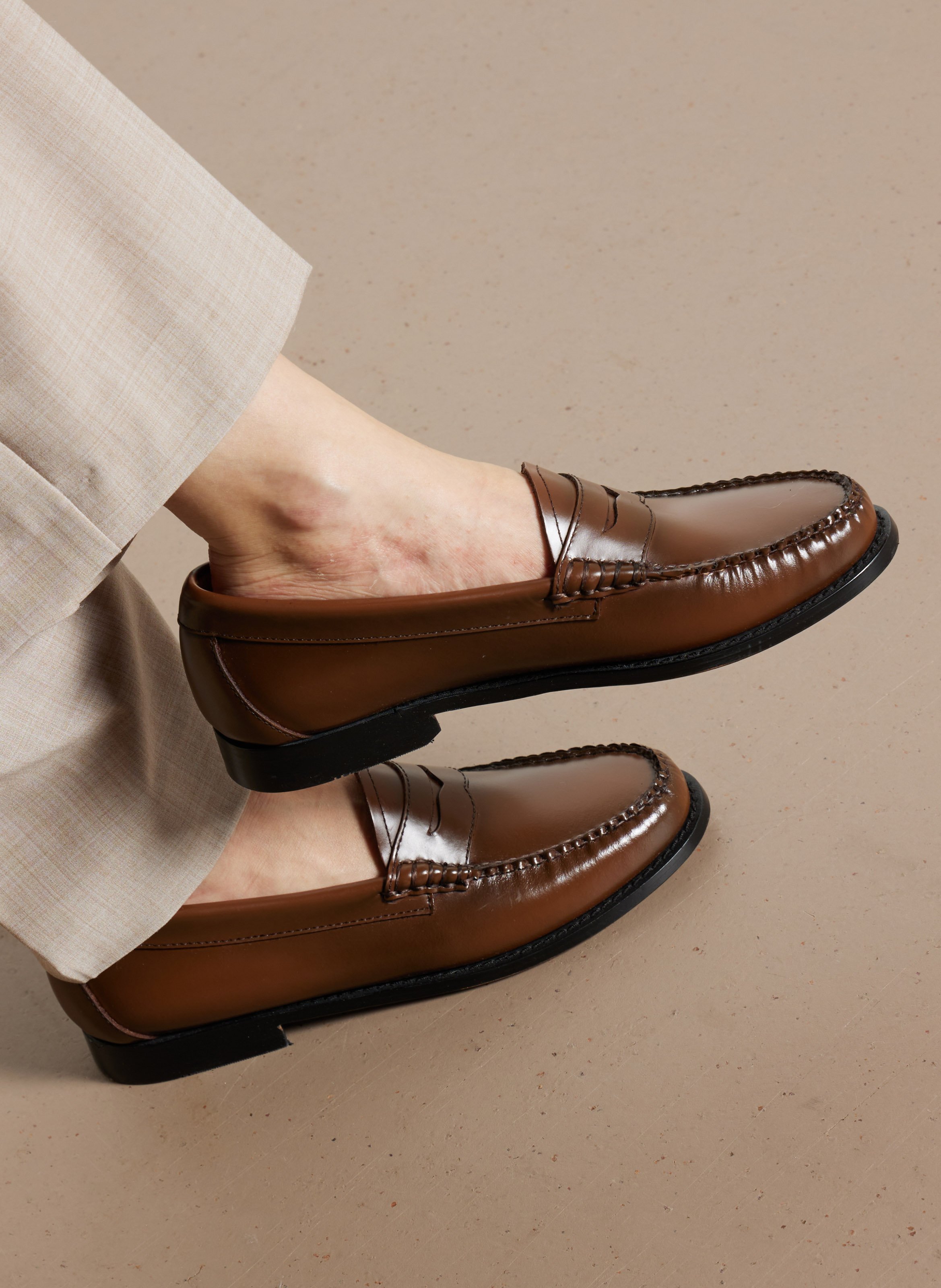 Ledermokassins GH BASS Braun