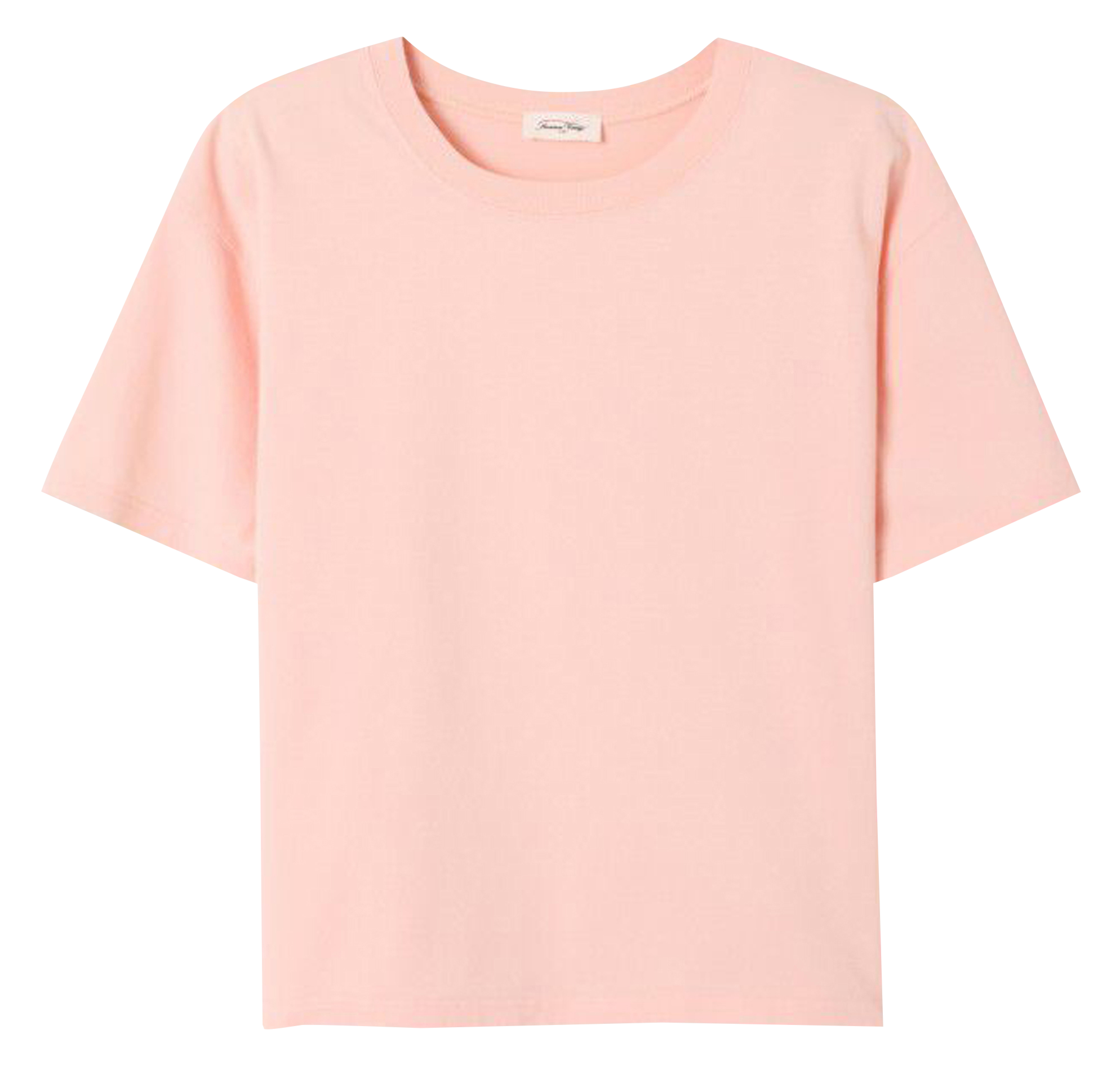 Tee-shirt ample col rond en coton  AMERICAN VINTAGE Rose