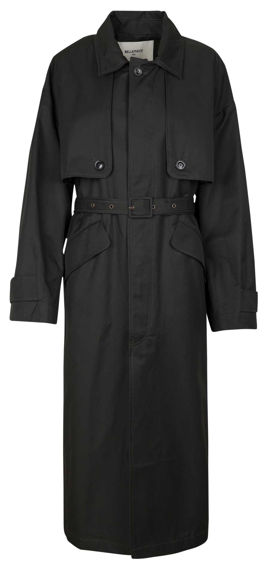 Classic collar in blended cotton BELLEPIECE Black