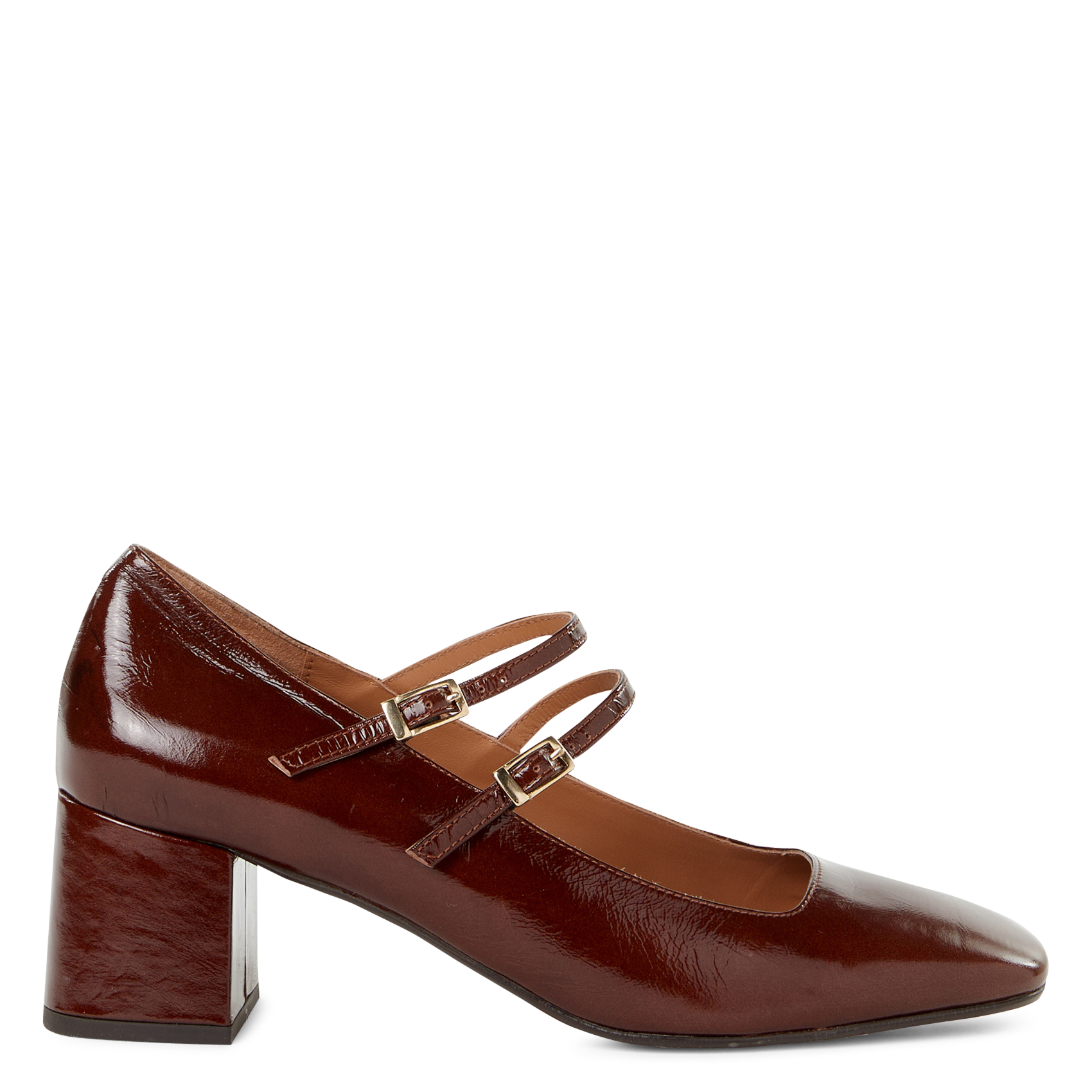 Heeled patent leather Mary Janes SAISON 1865