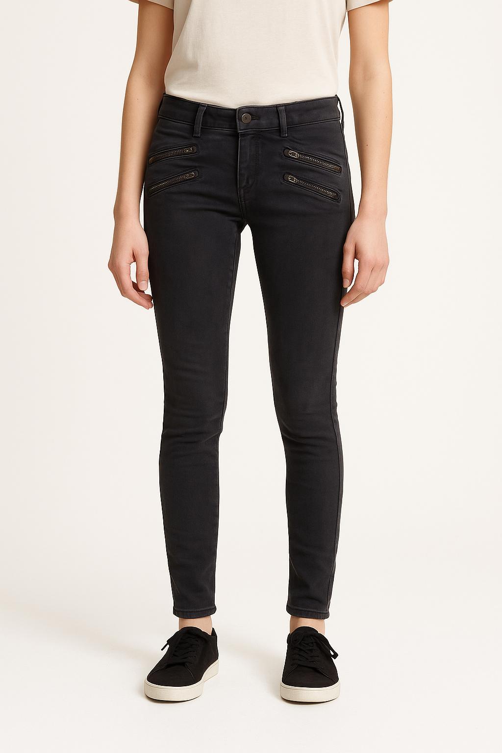 Cropped slim jeans with studs COMPTOIR DES COTONNIERS - Seconde main Grey