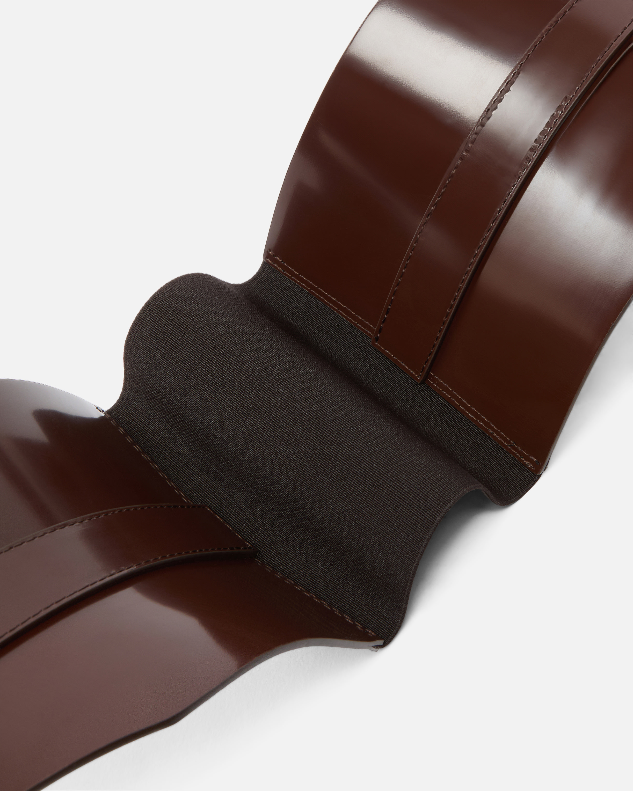 Corset-style belt 13 cm PINKO Brown