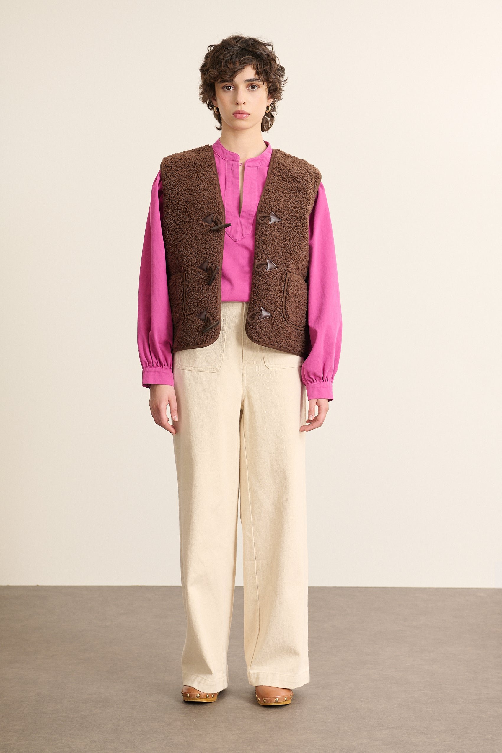 Sleeveless jacket GARANCE PARIS Brown