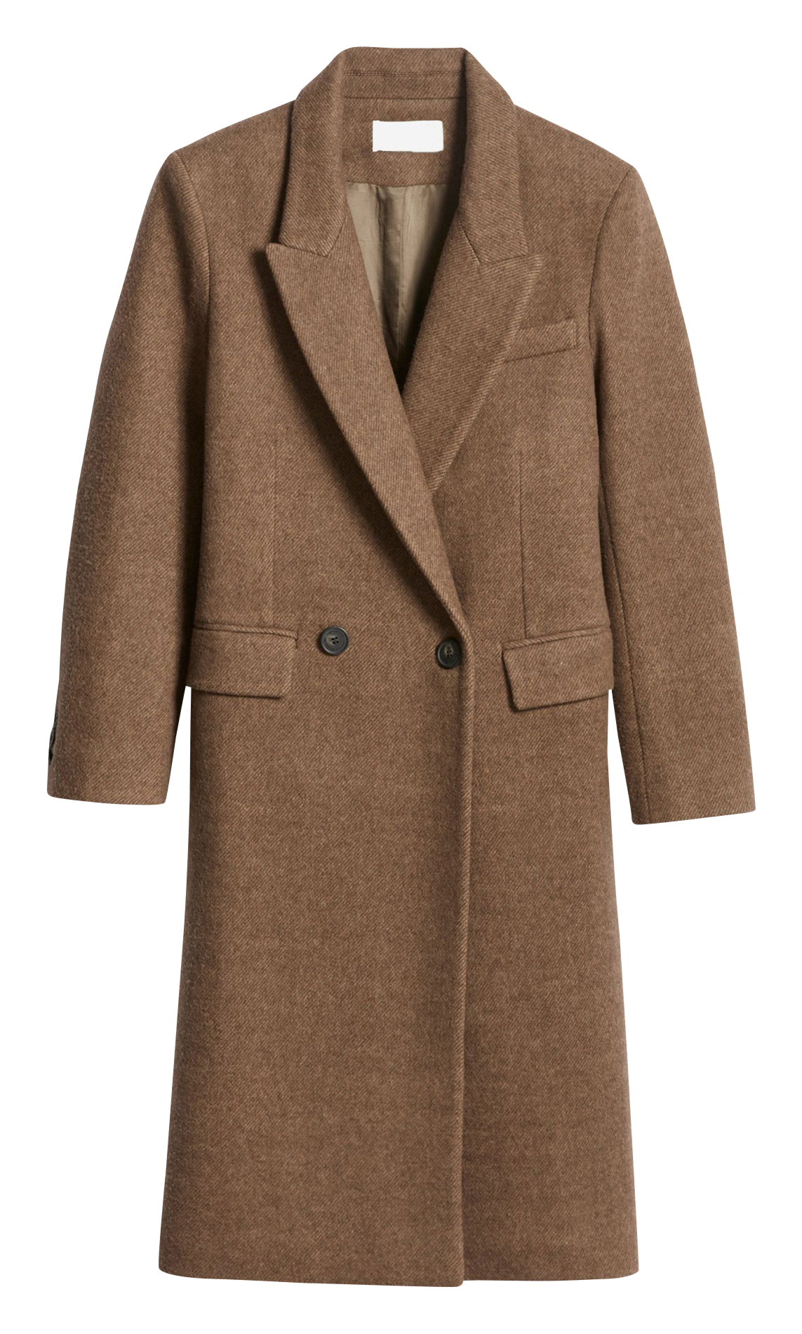 Rechte jas met klassieke kraag  VANESSA BRUNO Bruin