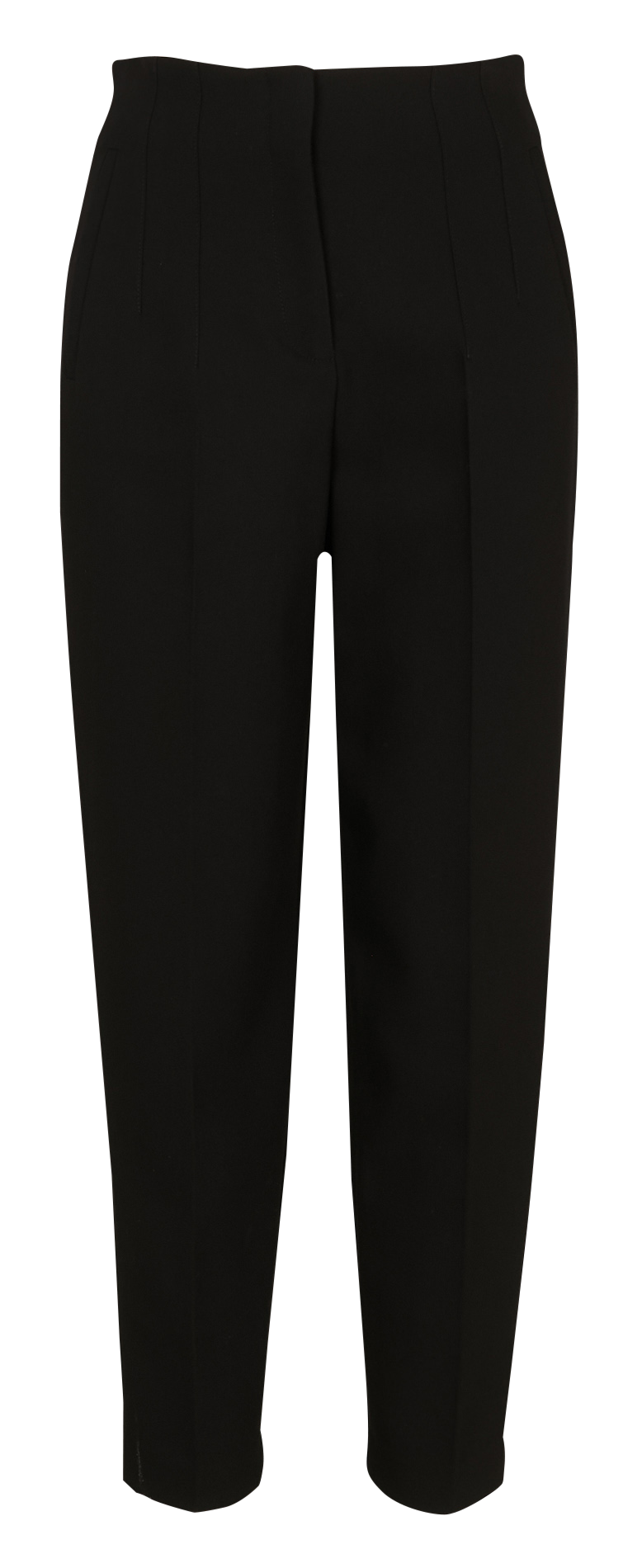 High-waisted plain cigarette pants ZAPA Black