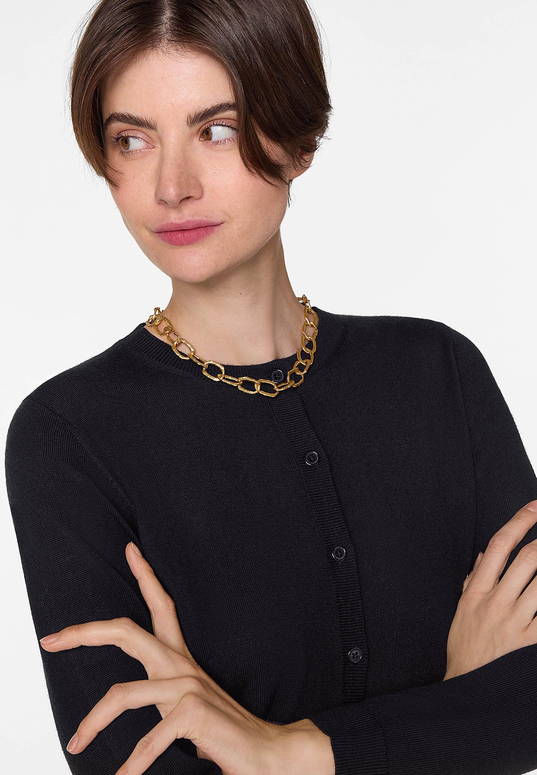 Short merino wool cardigan RODIER Black