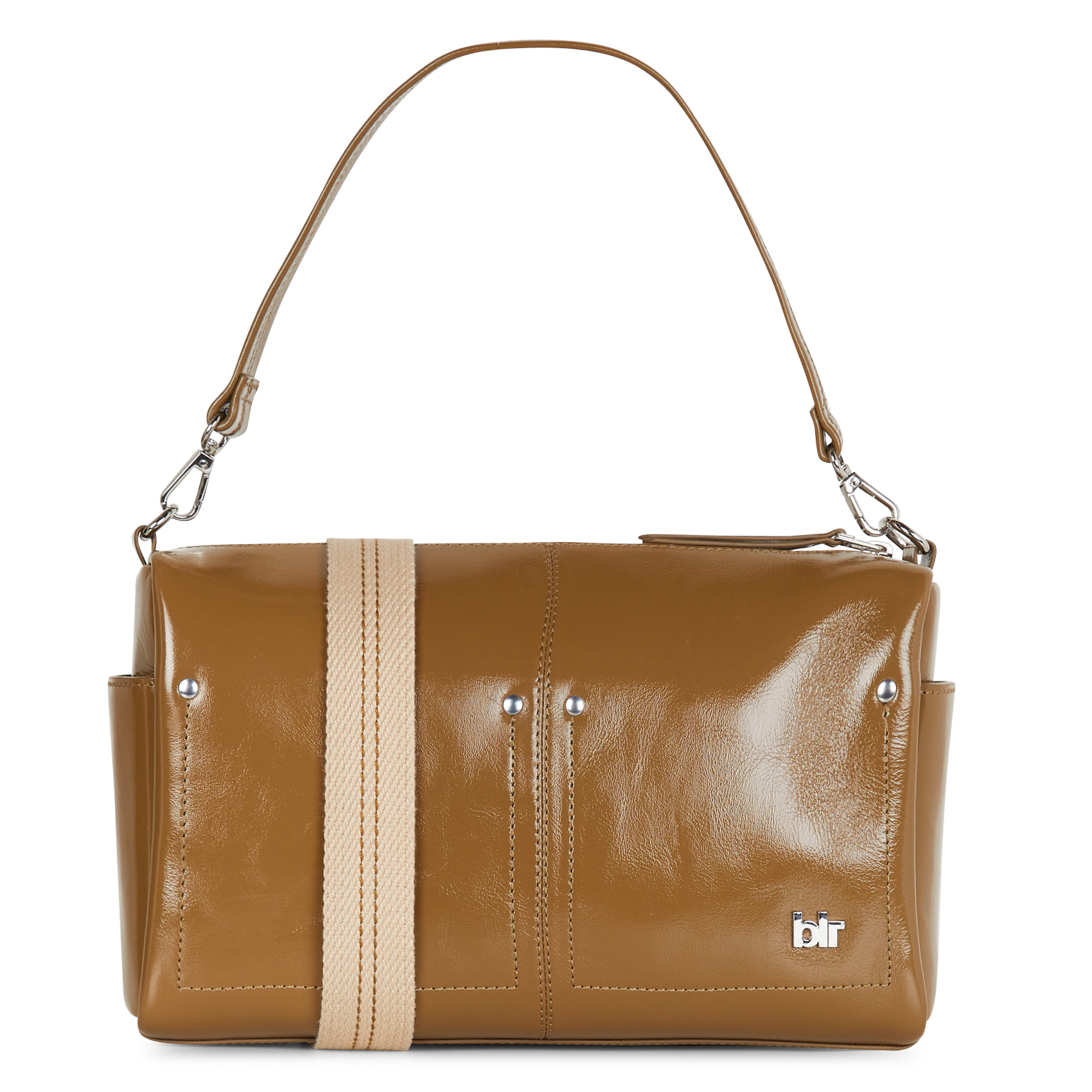 A-line leather skirt BELLEROSE Brown