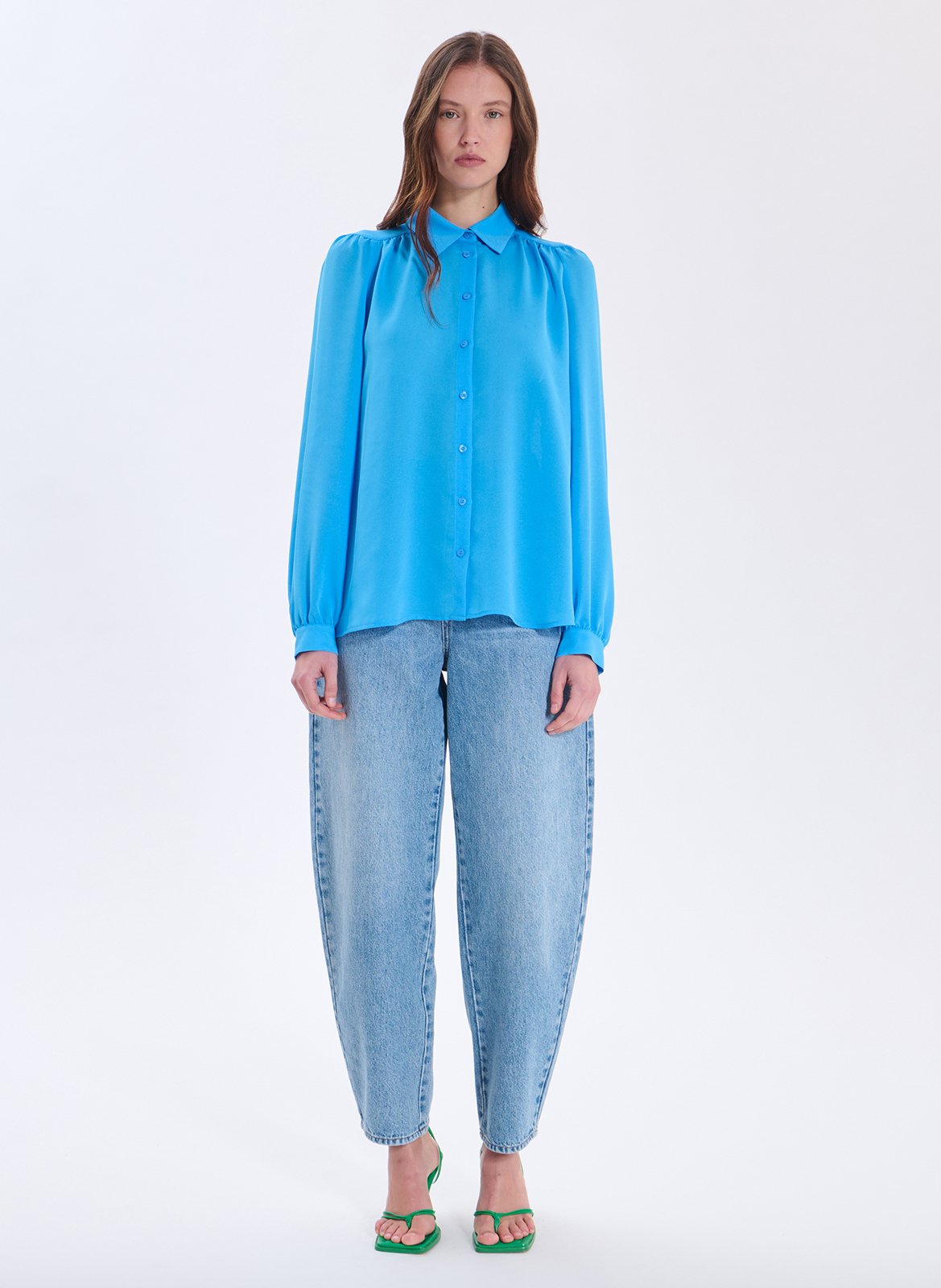 Chemise oversize col classique ZAPA Bleu