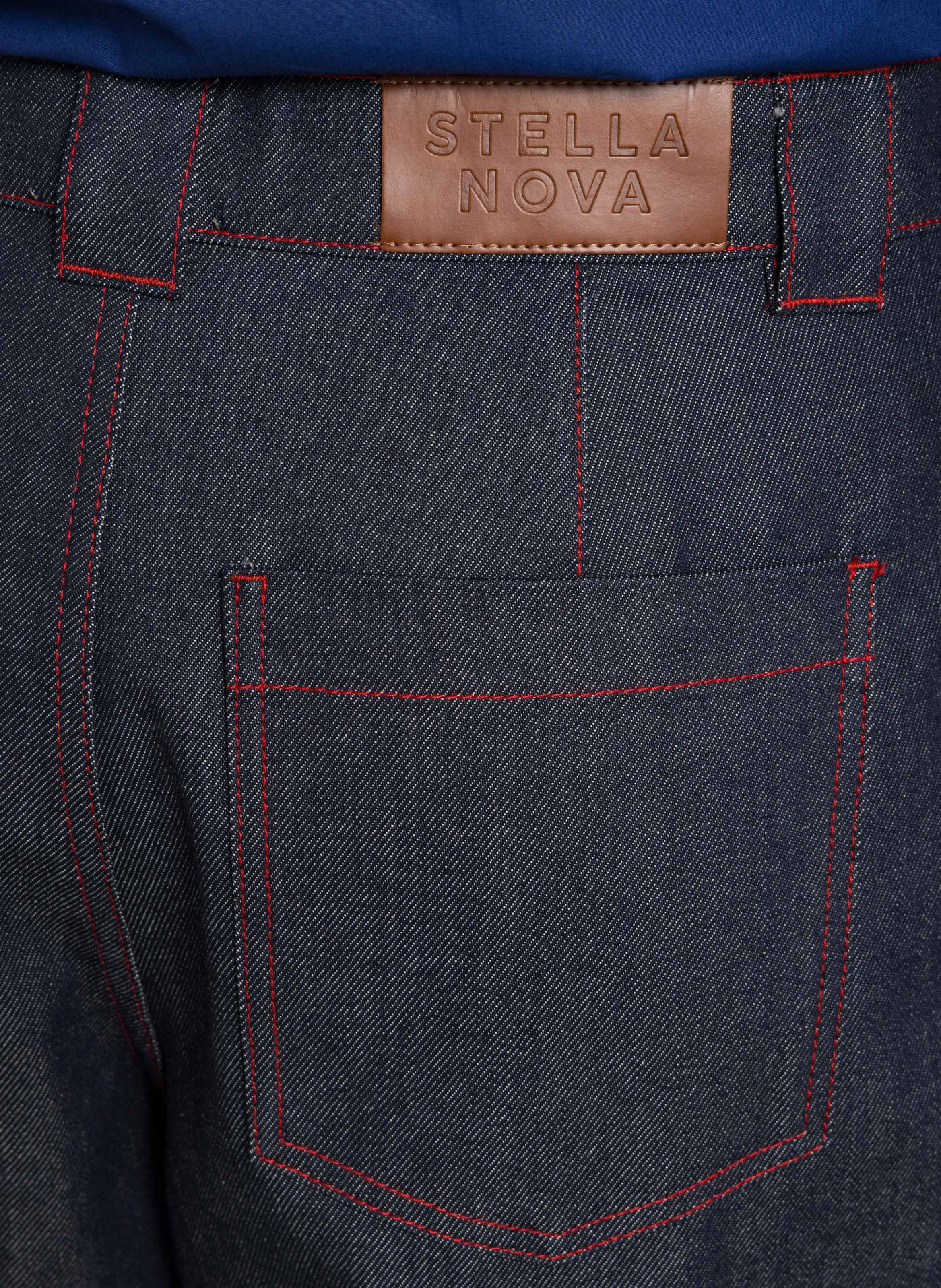 Jean droit à pinces STELLA NOVA Jean brut