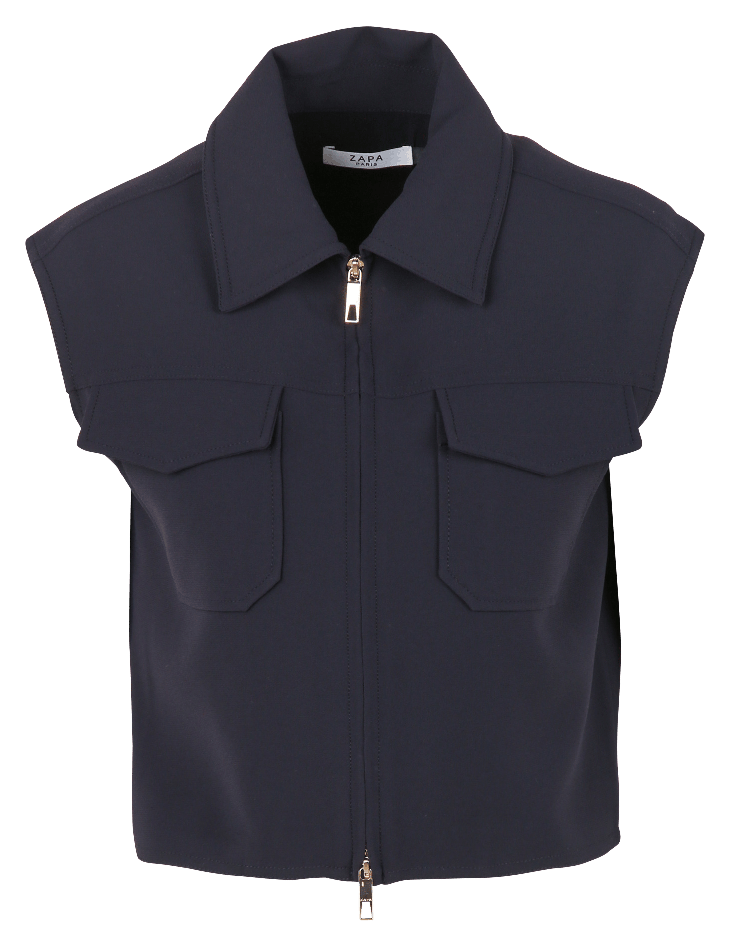 Veste droite col classique ZAPA Bleu