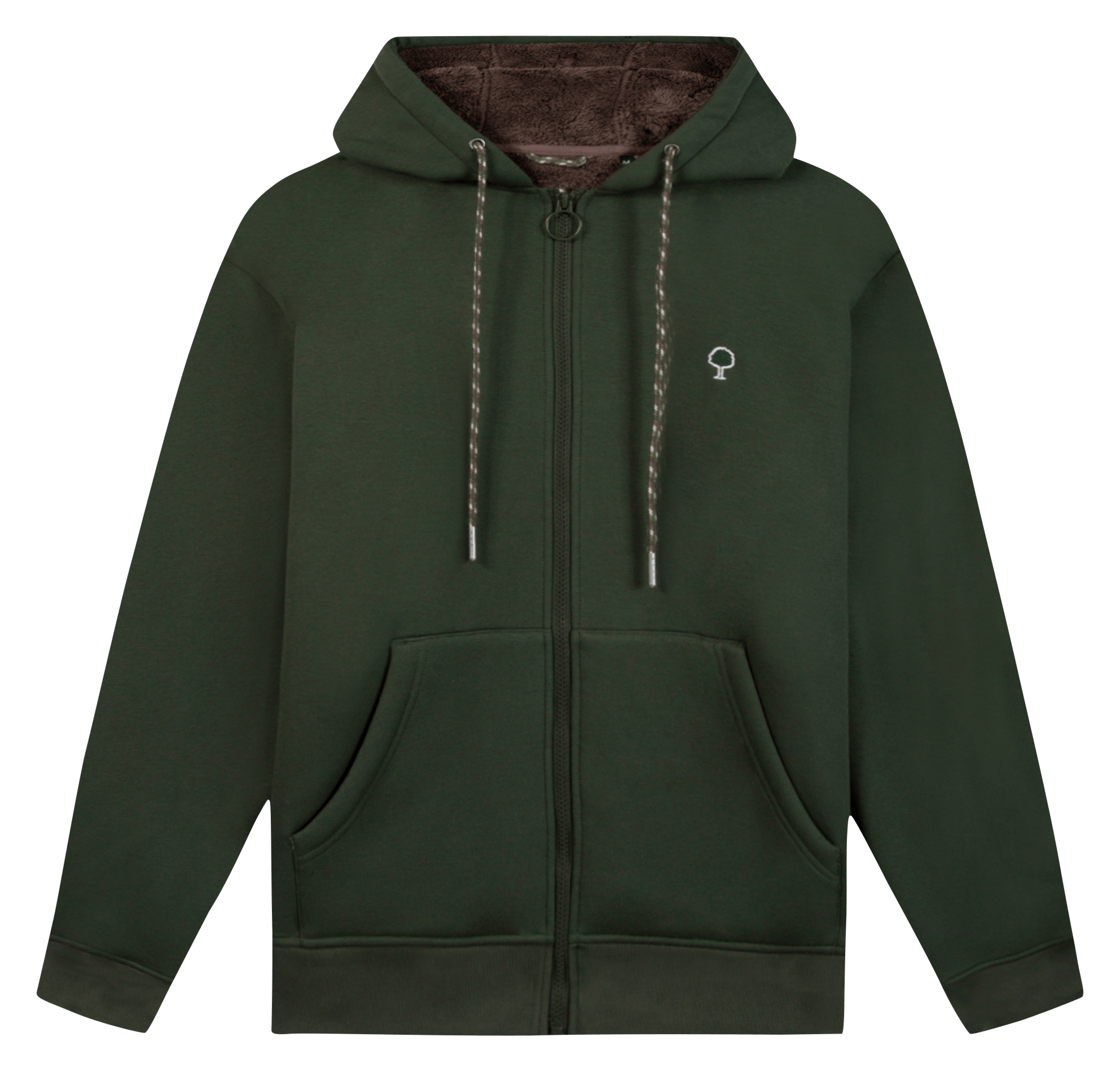 Hoodie à capuche en coton mélangé FAGUO Kaki