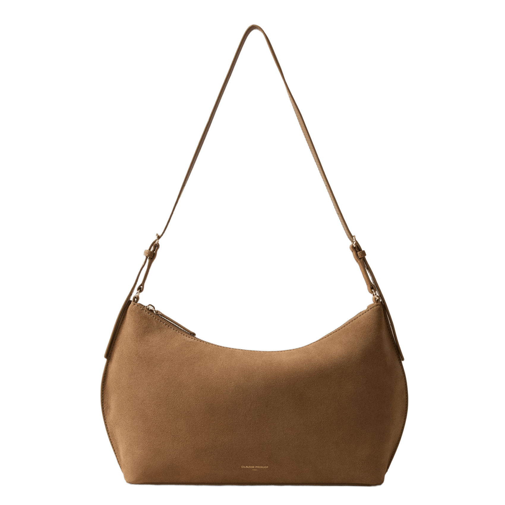 Leather shoulder bag CLAUDIE PIERLOT Beige