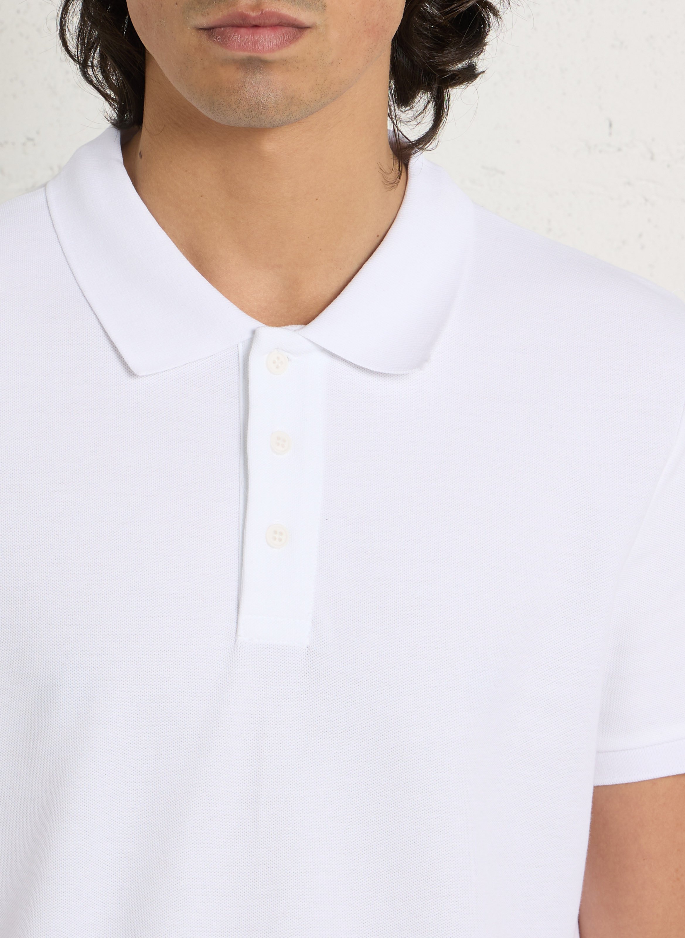 Polo blanc manches courtes AU PRINTEMPS PARIS Blanc