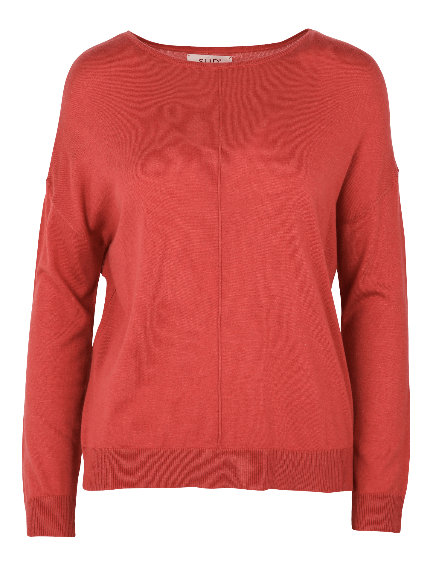 Pull col bateau manches longues uni SUD EXPRESS Marron