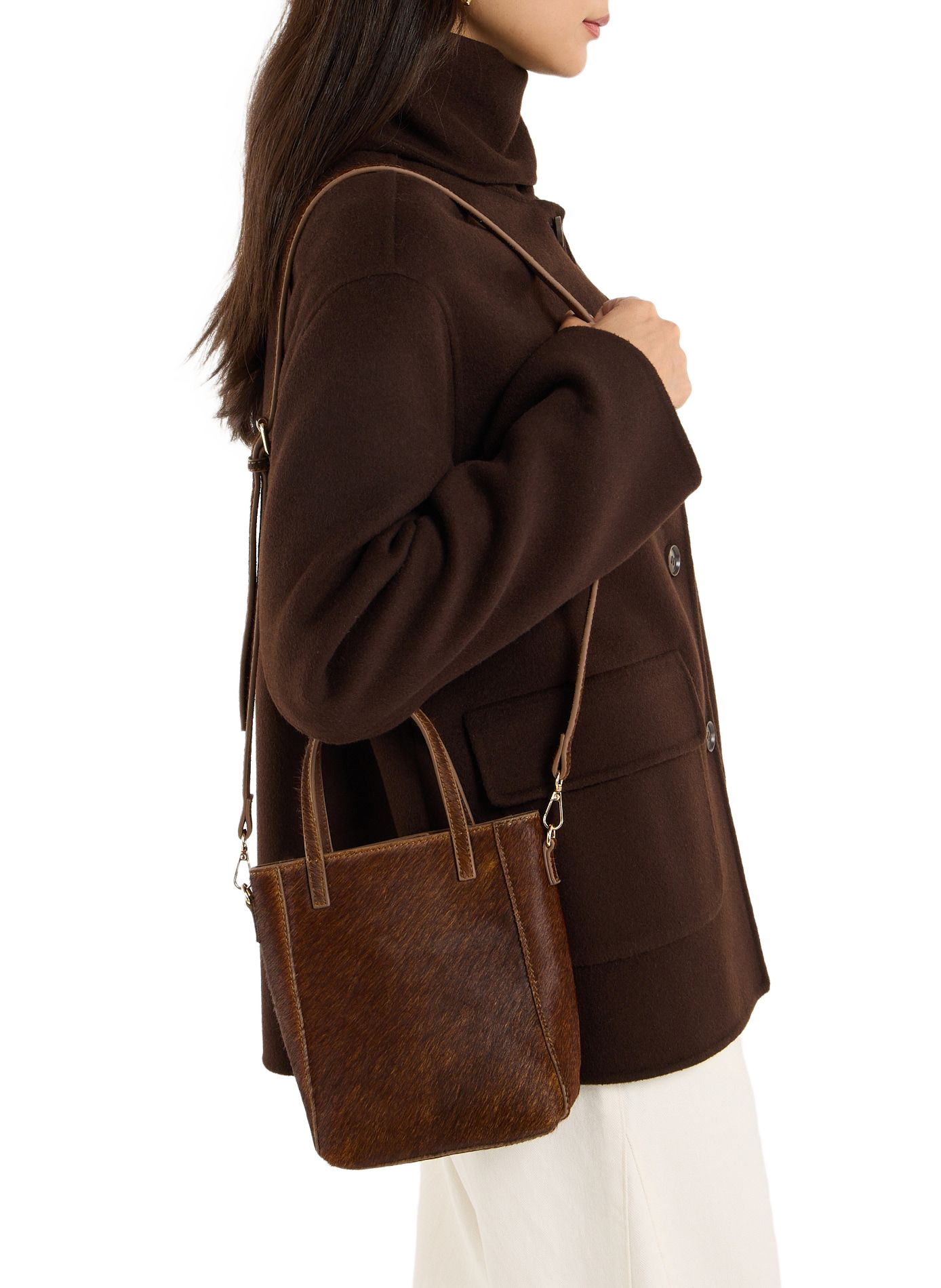 Gaetan leather handbag SAISON 1865 Brown