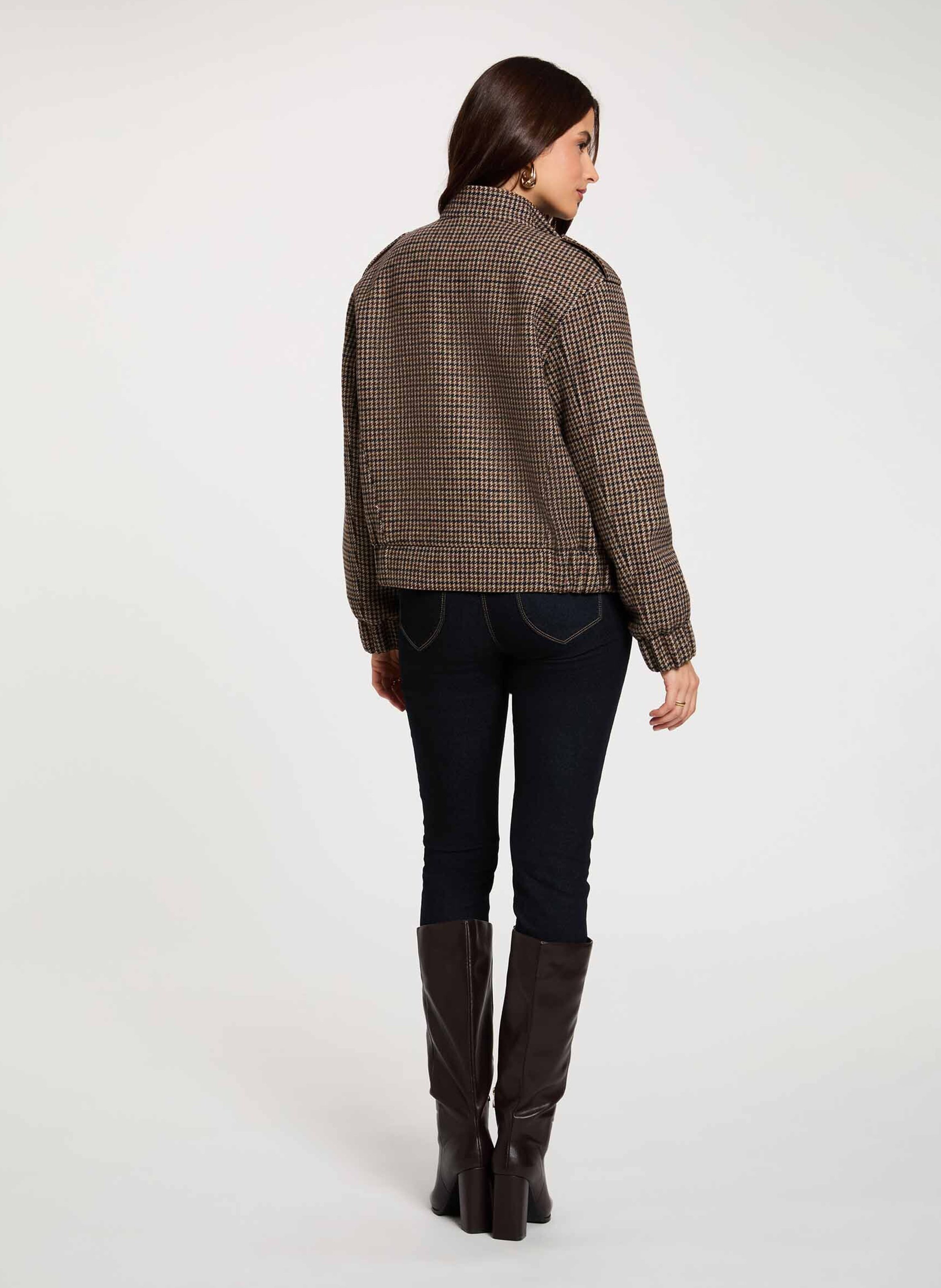 Patterned High-Neck Jacket MORGAN Multicolored