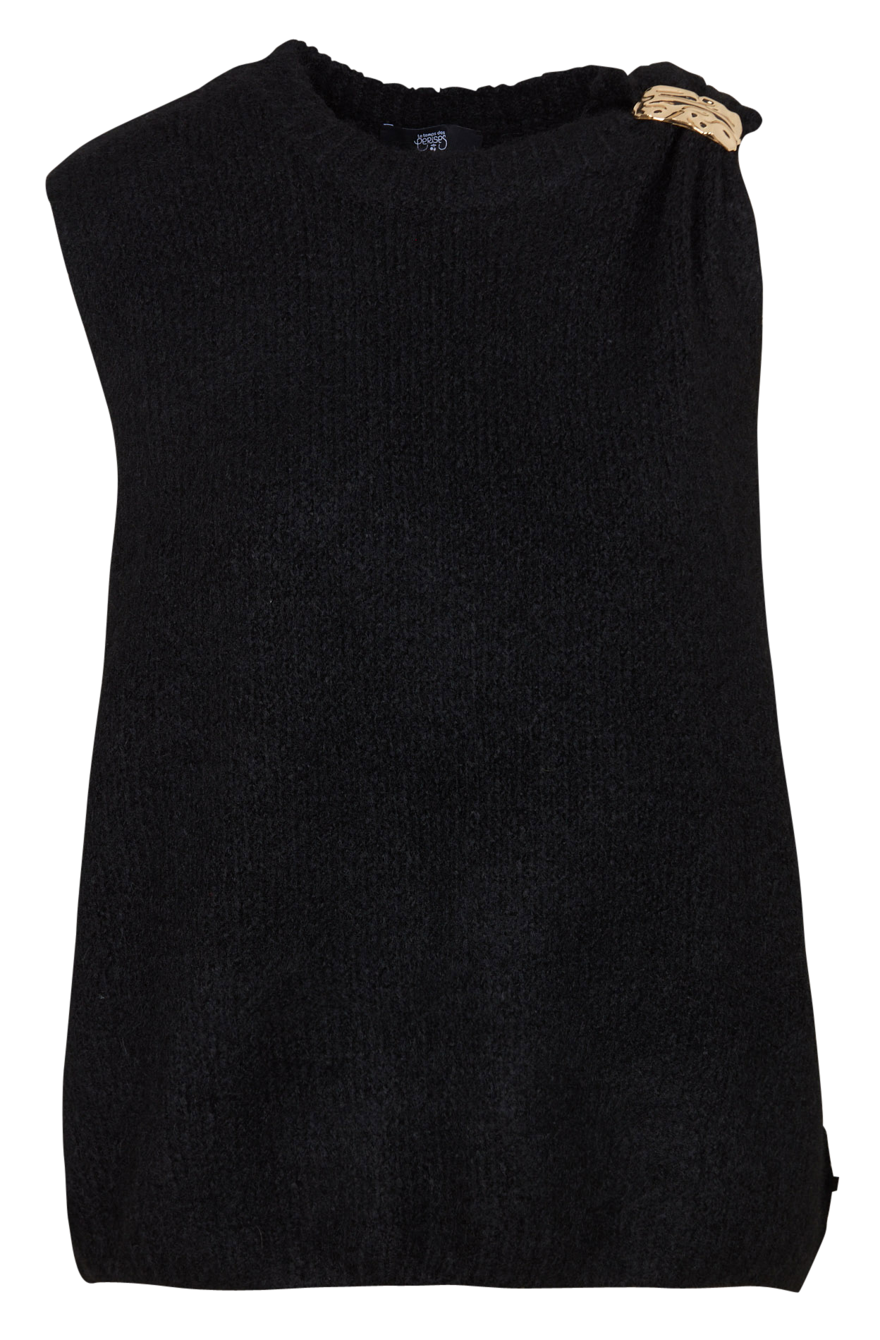 Pull sans manches à col asymétrique LE TEMPS DES CERISES