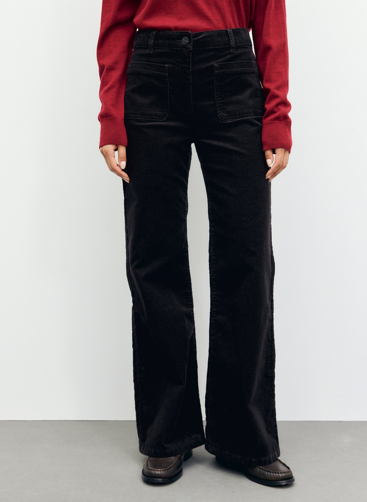 Ausgestellte Hose aus Baumwoll-Mix GERARD DAREL Braun