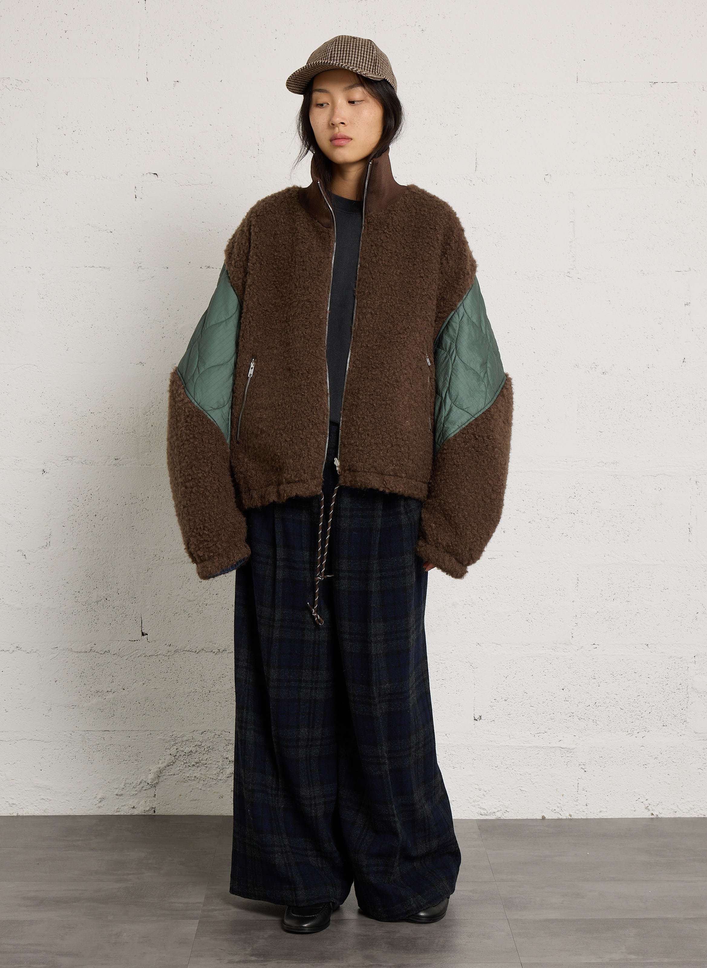 Weite Zweimaterialjacke BELLEROSE Braun