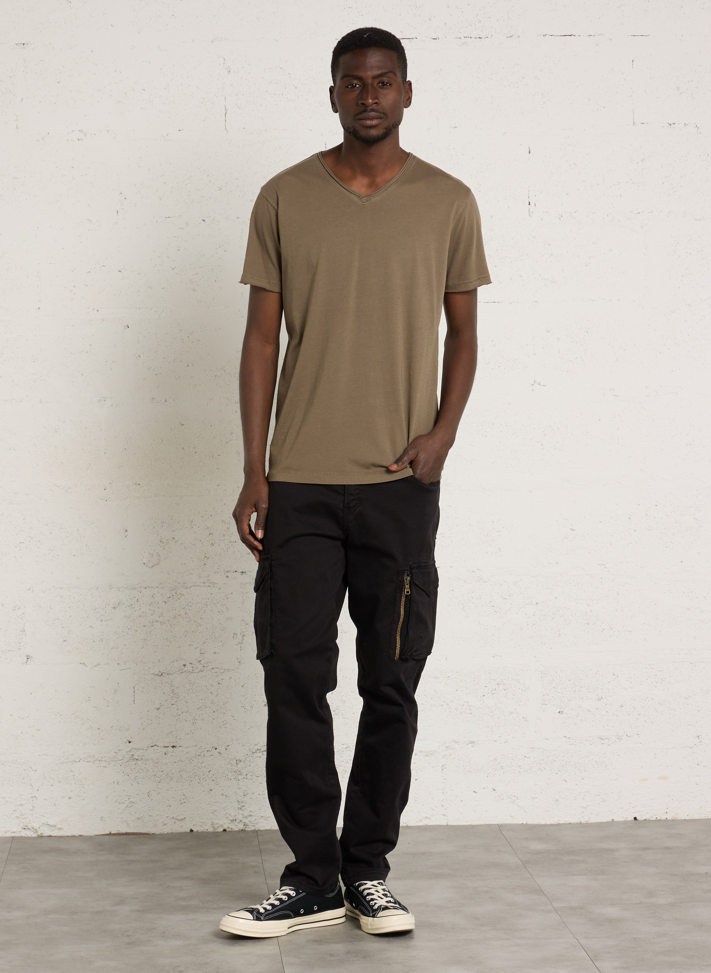 Baumwoll-T-Shirt mit U-Boot-Ausschnitt LE TEMPS DES CERISES Weiss