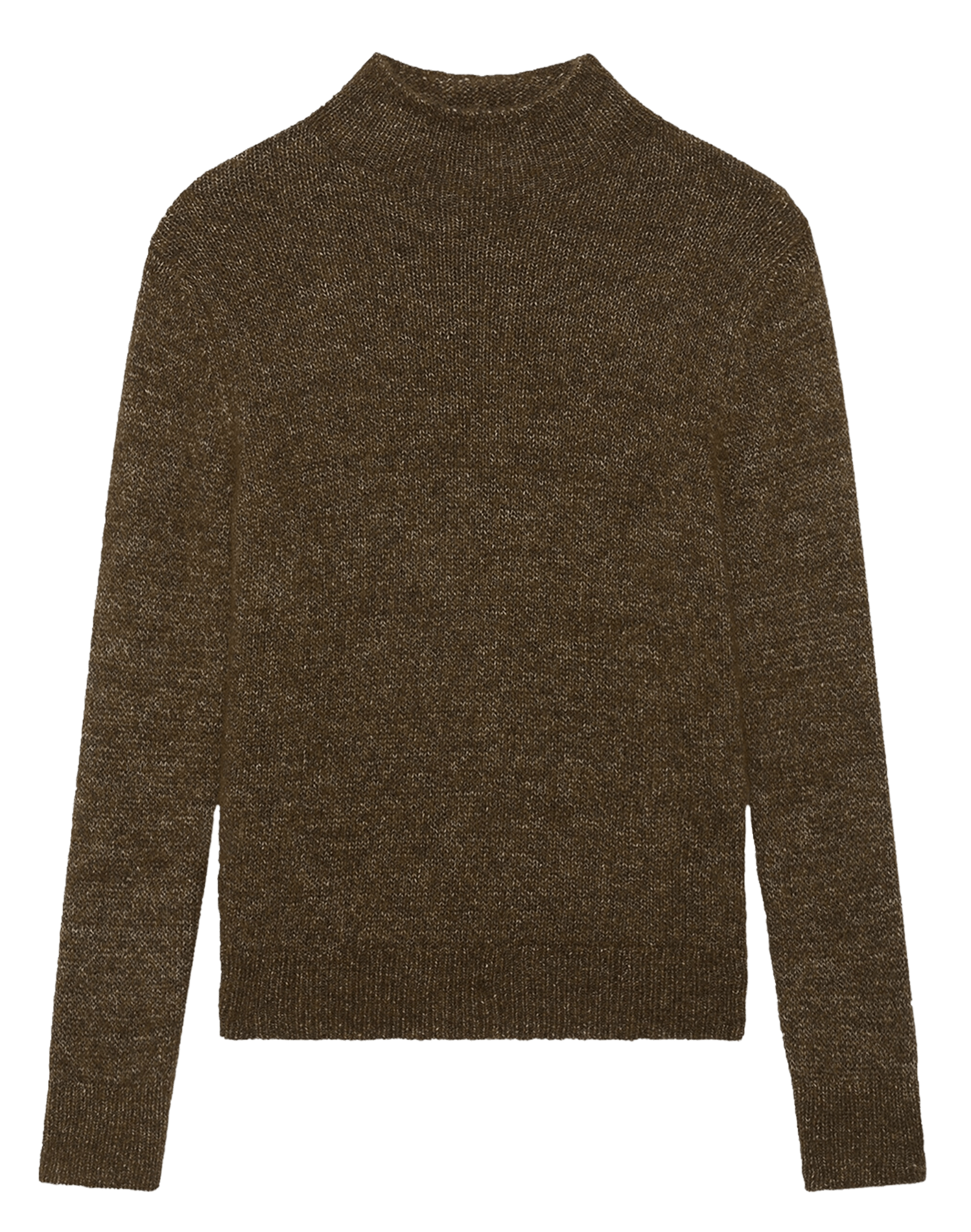 Pull droit col montant  CAROLL Vert
