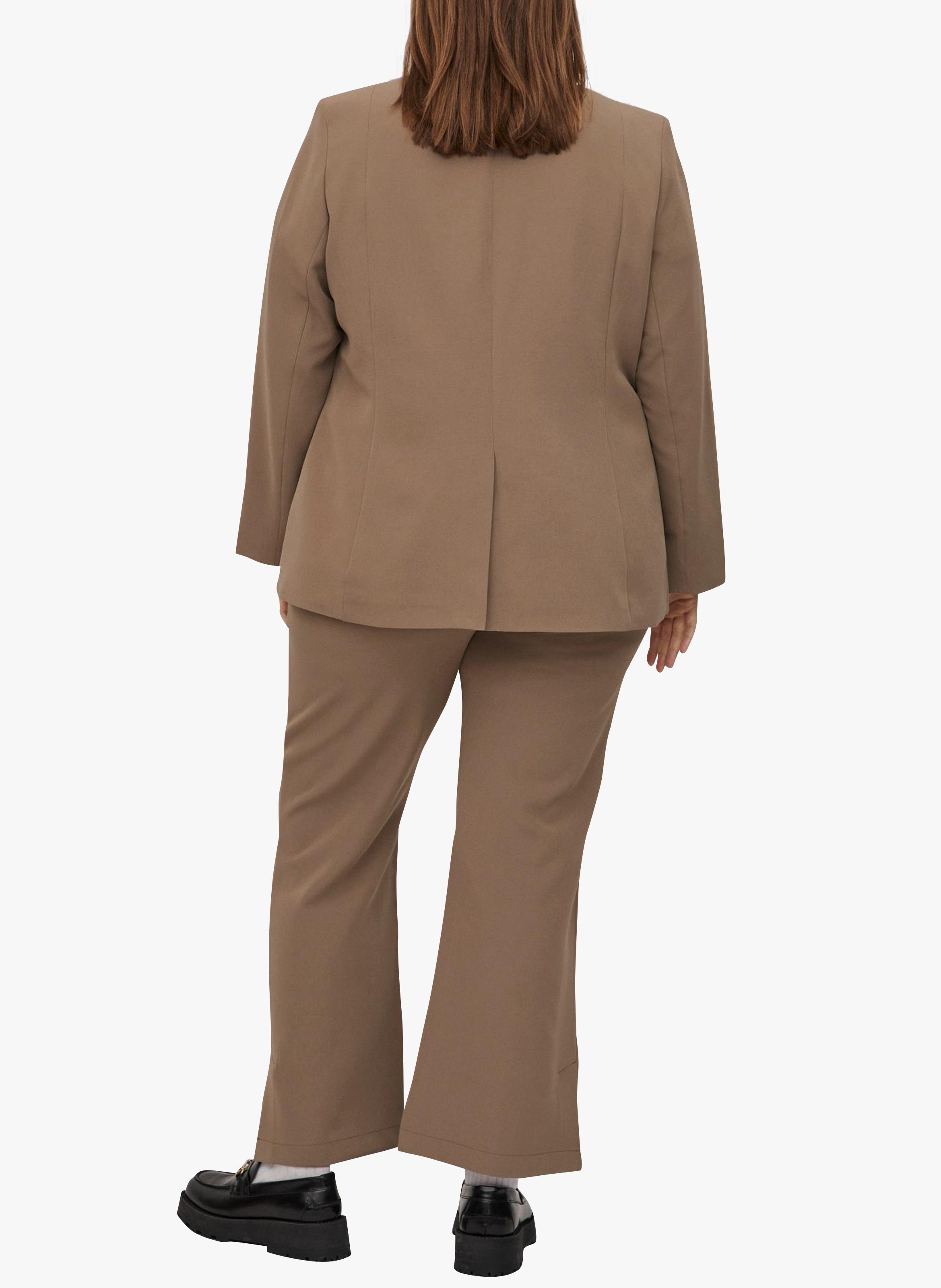 Veste de tailleur droite  EVOKED Marron