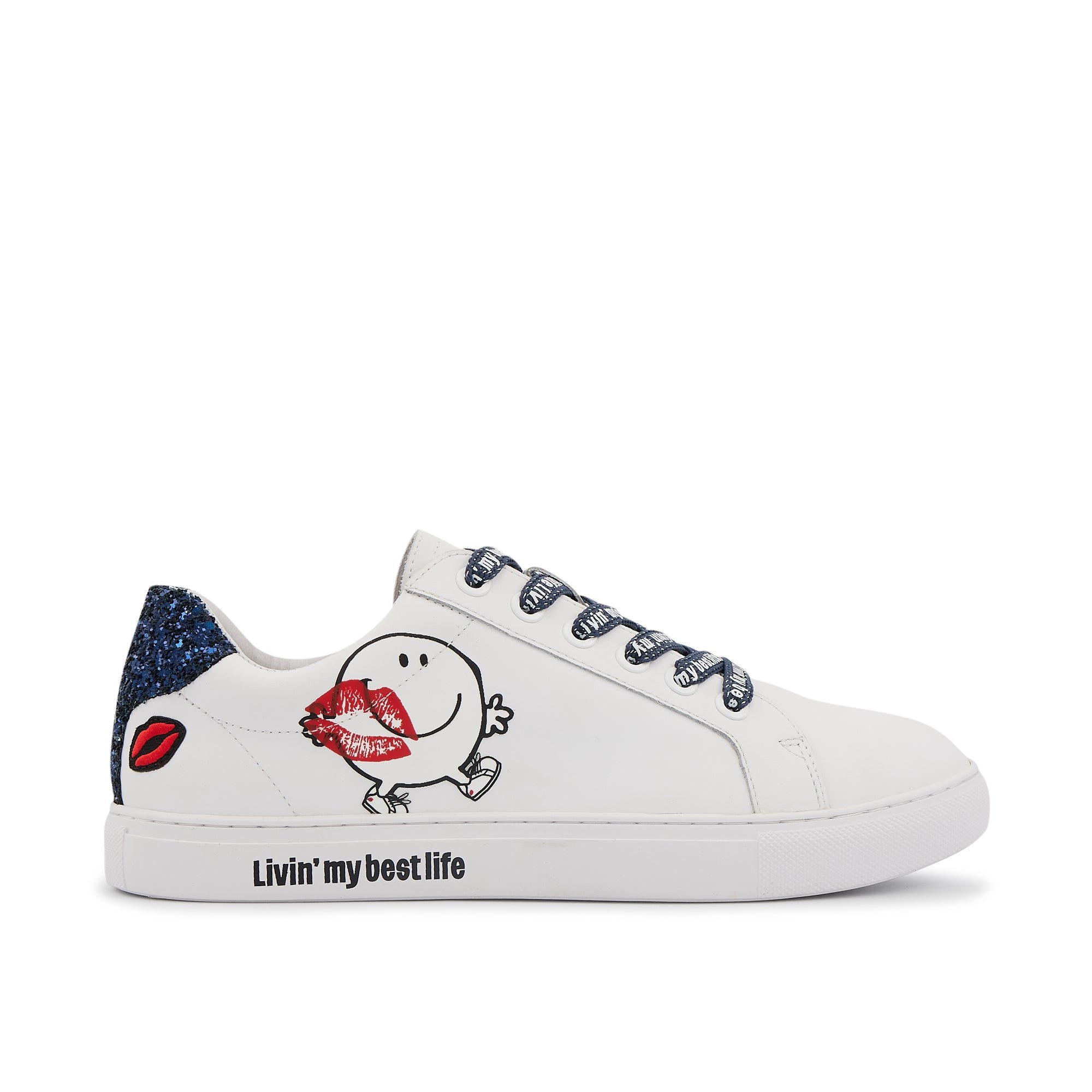 Leather sneakers BONS BAISERS PARIS White