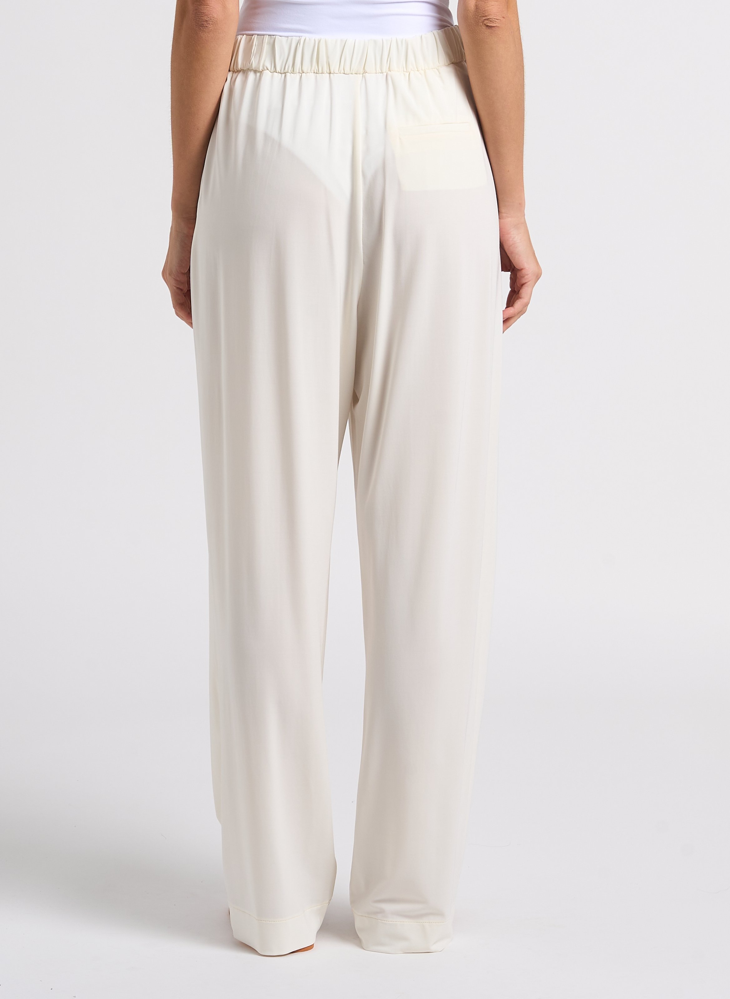 Fluid straight-leg pants MAX MARA LEISURE Beige