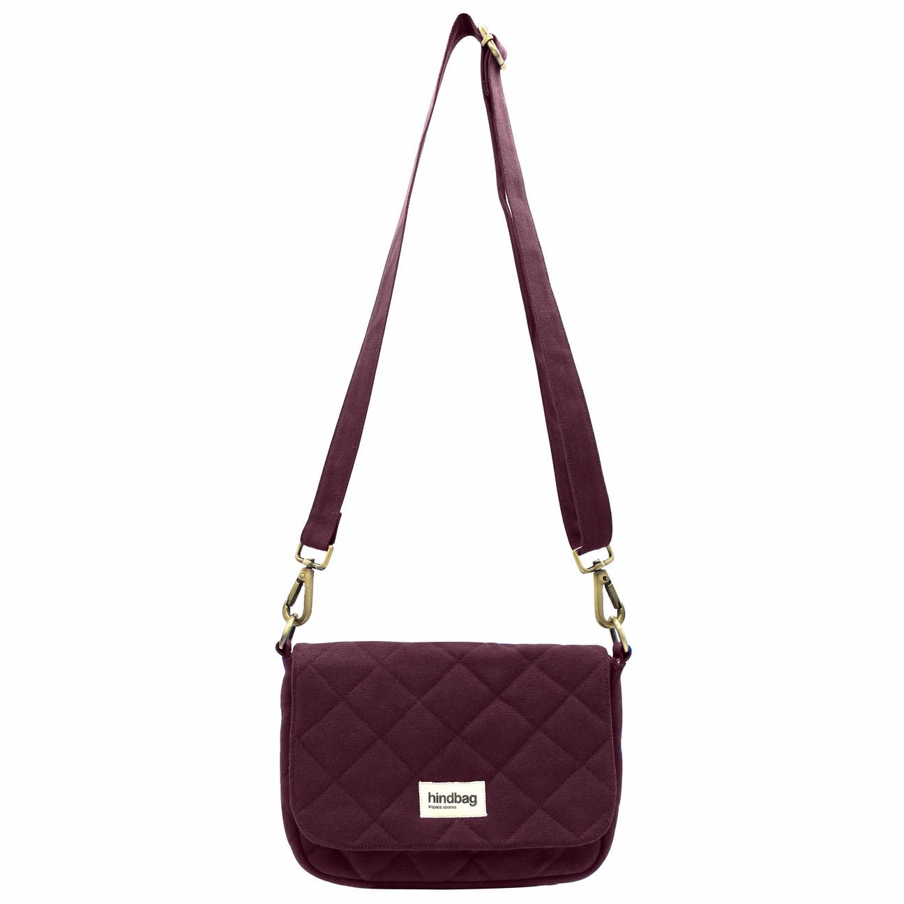 Cotton handbag HINDBAG Purple