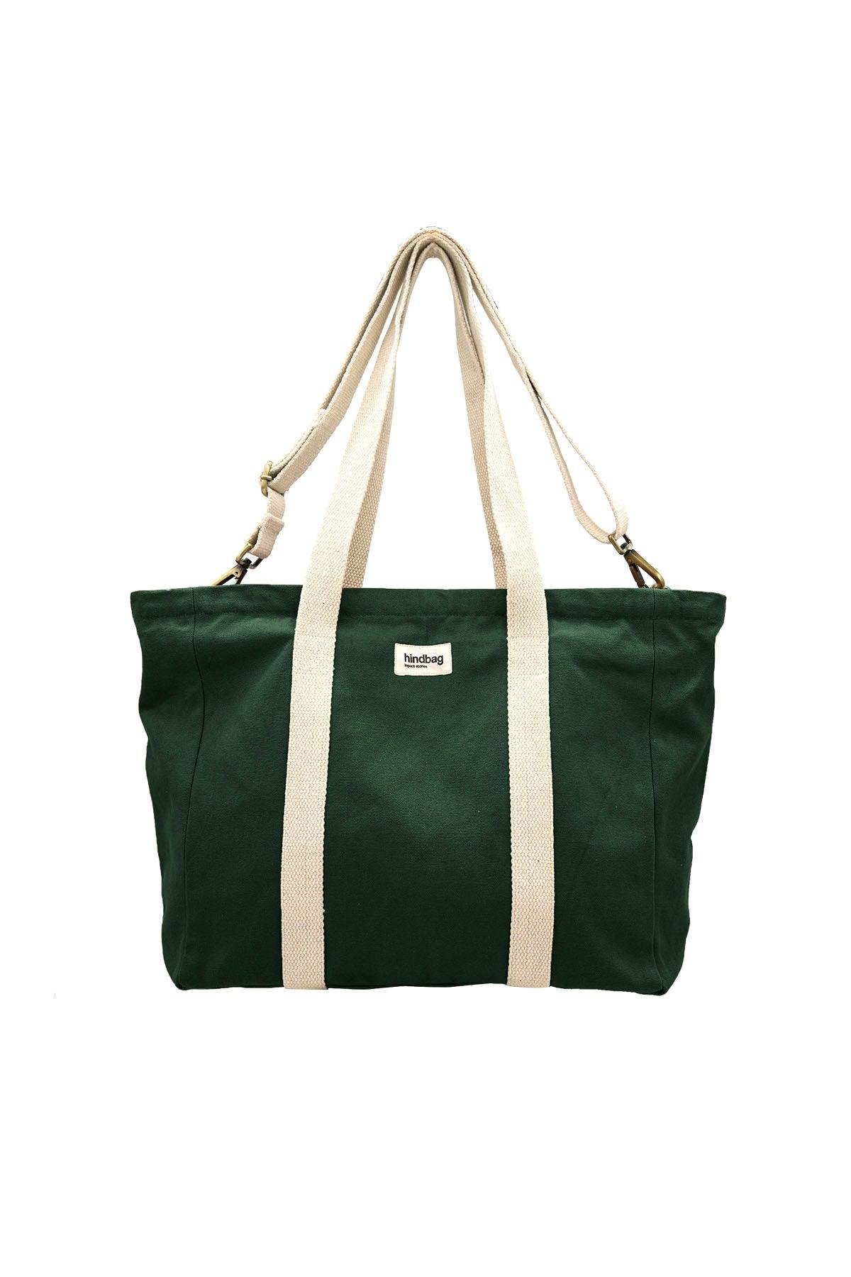 Cotton tote bag HINDBAG Green
