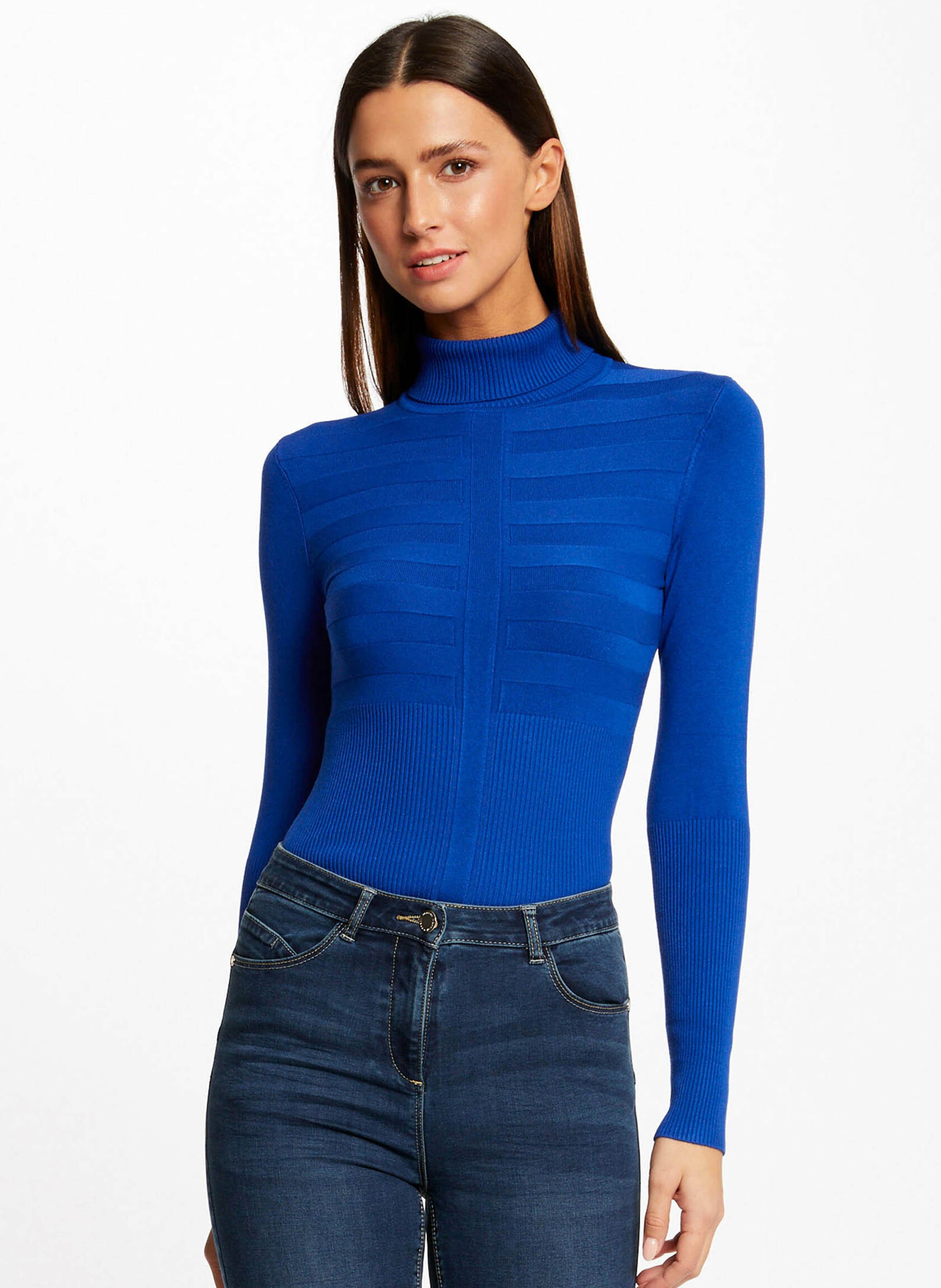 Rollkragenpullover MORGAN Blau