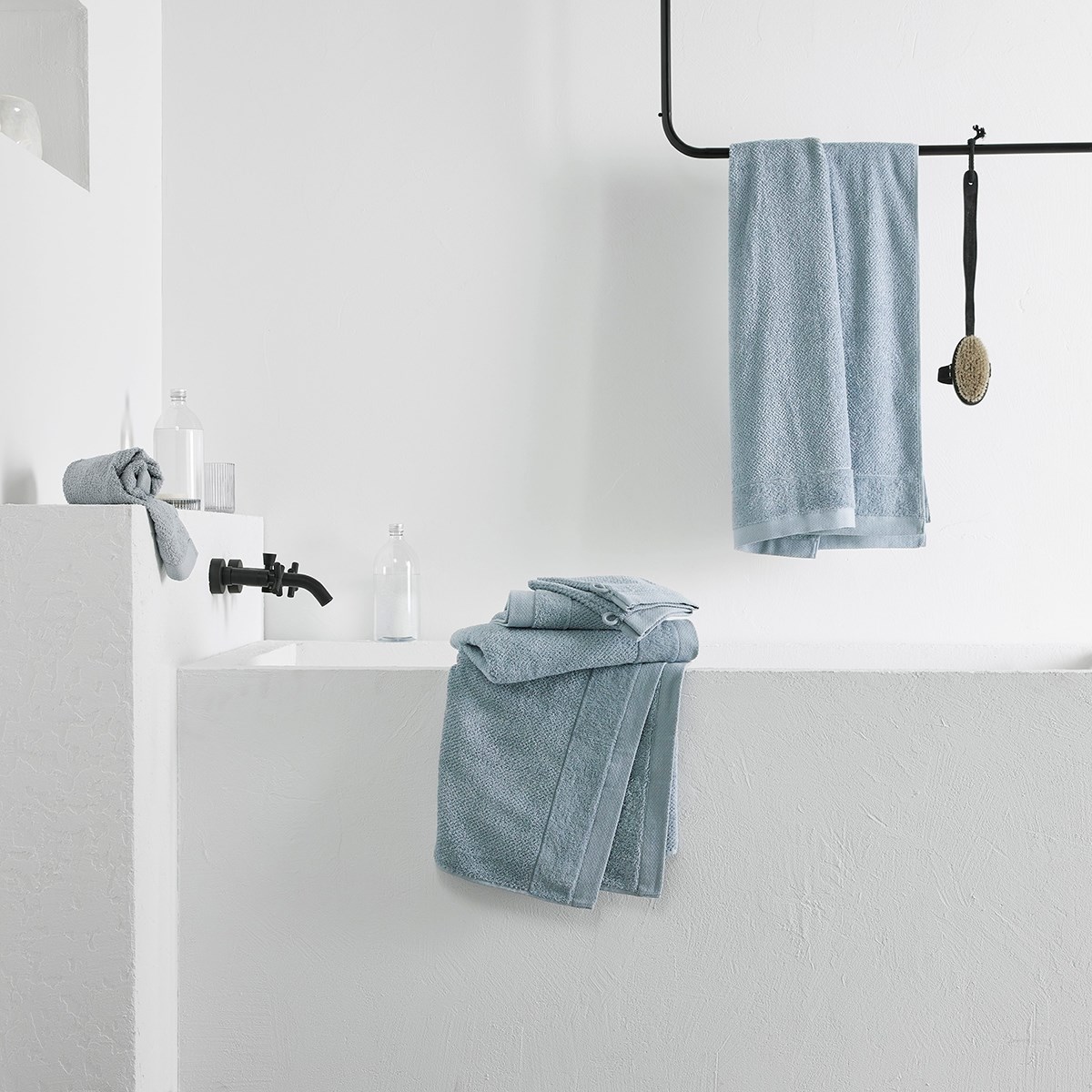 Solid color cotton beach towel TODAY LINGE DE MAISON Grey