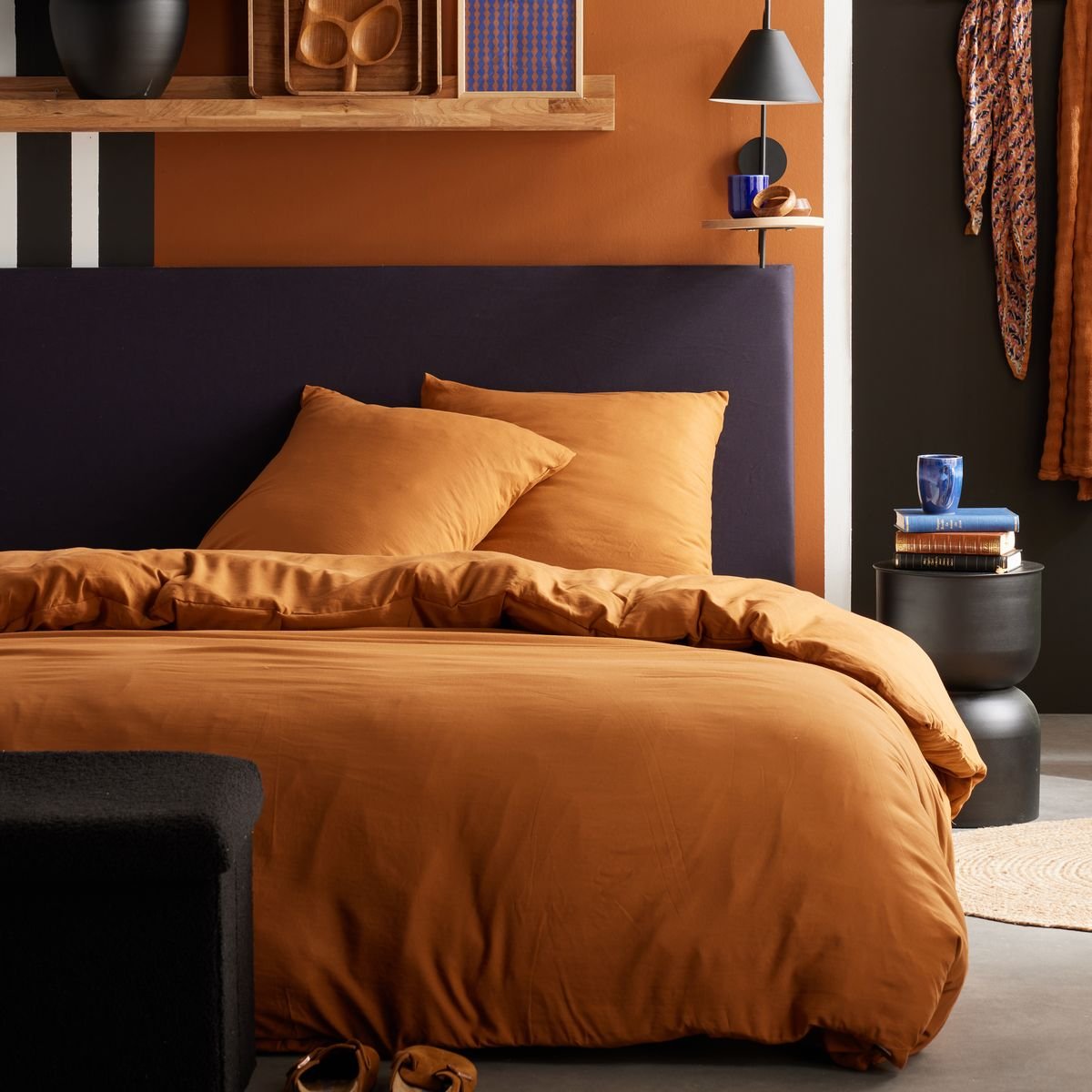 Cotton bedding set TODAY LINGE DE MAISON Brown