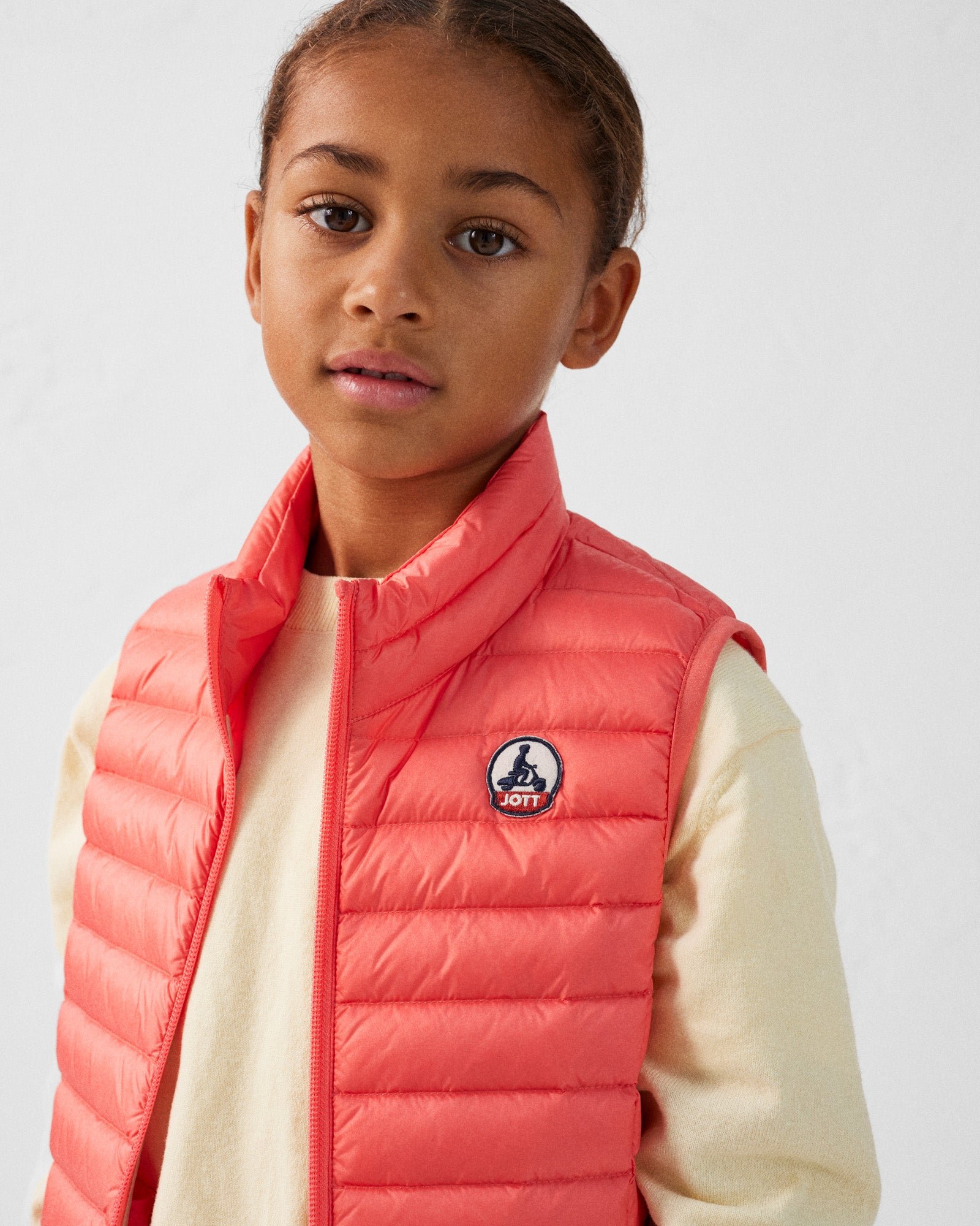 Zoe children's sleeveless puffer jacket JOTT Pink