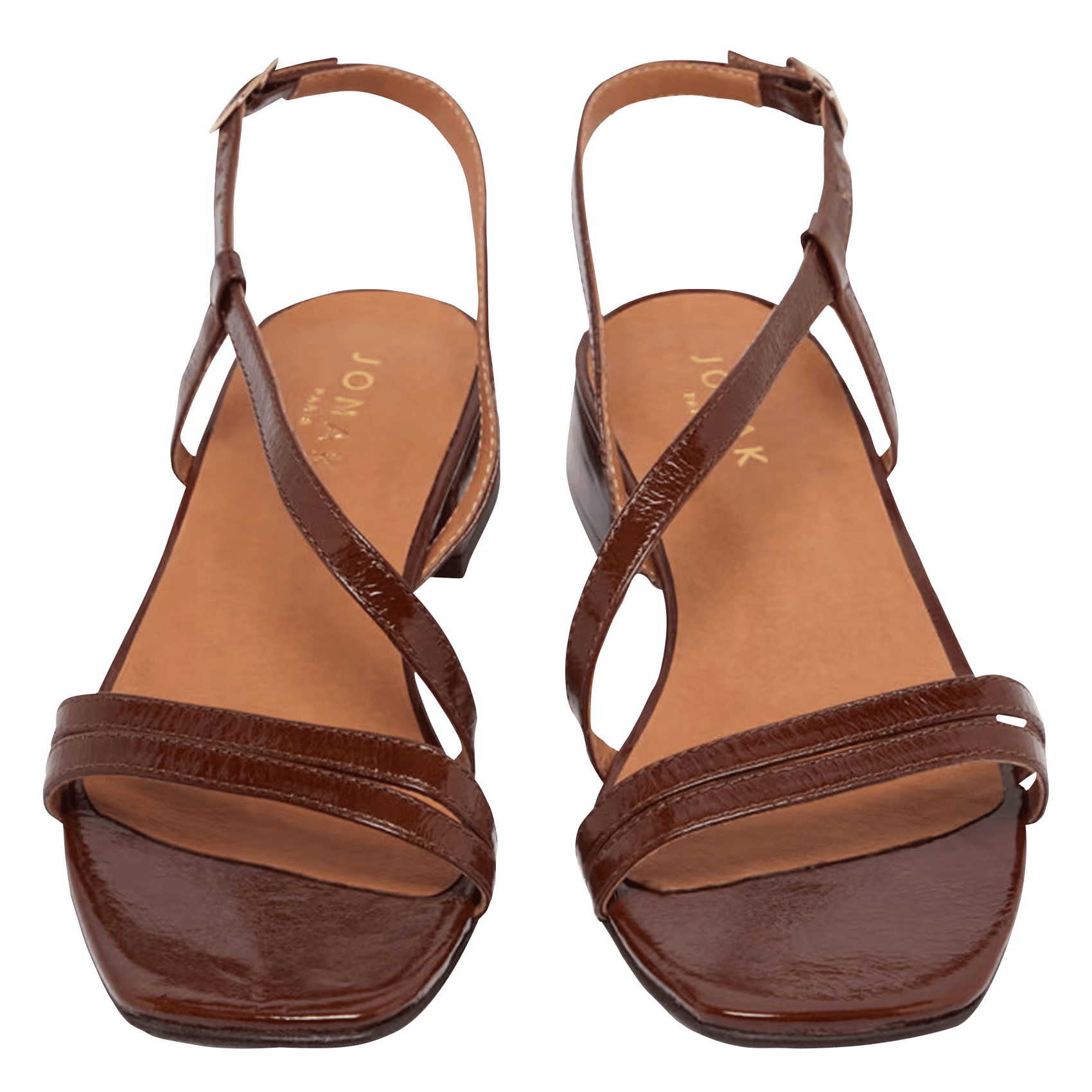 Alice heeled leather sandals JONAK Brown