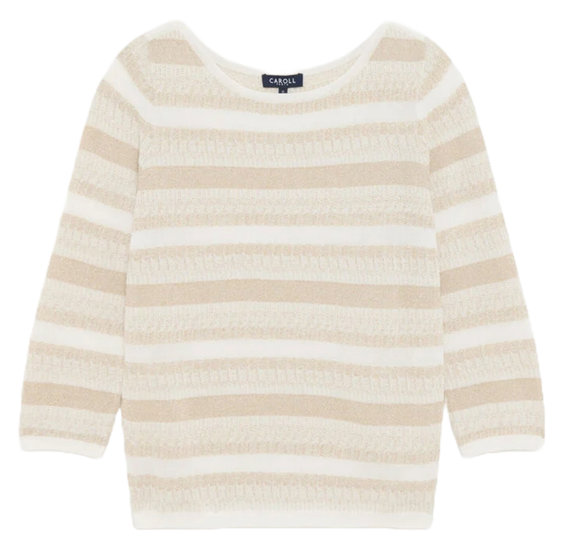 Pull col bateau  CAROLL Beige