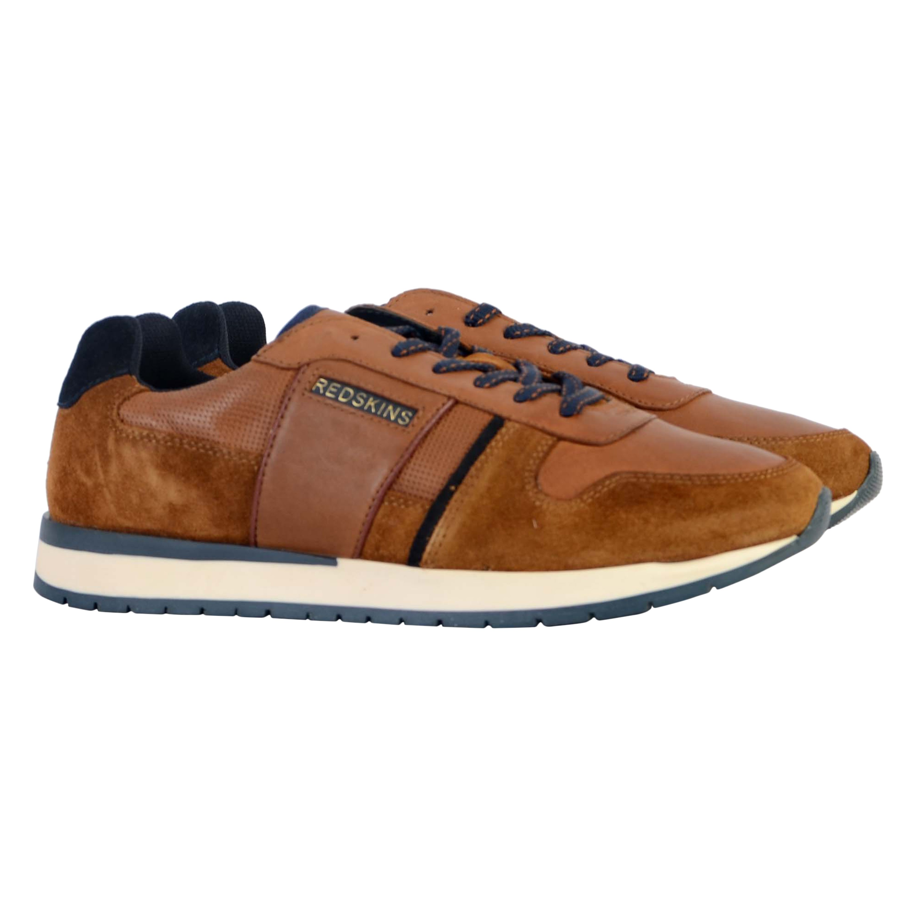 Leather sneaker affairi REDSKINS Brown