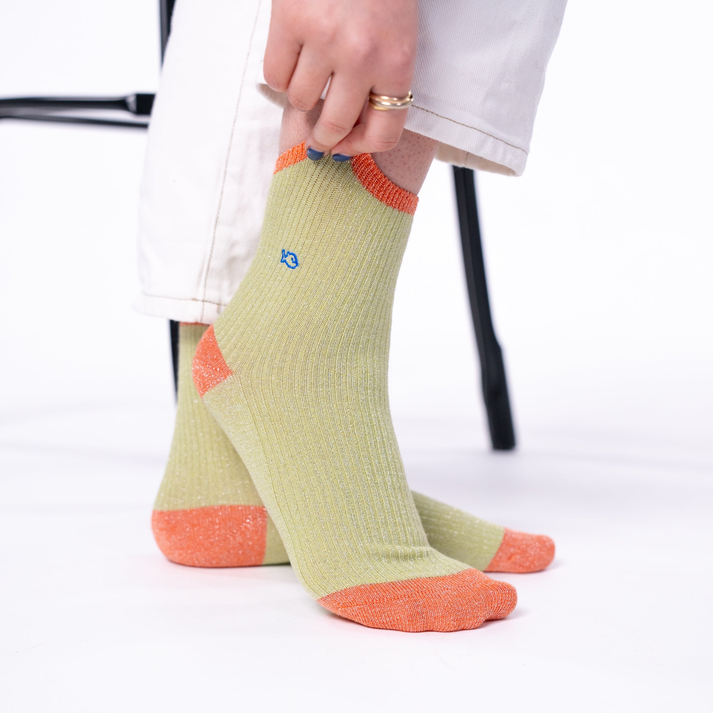 Vintage combed cotton socks BILLYBELT Green