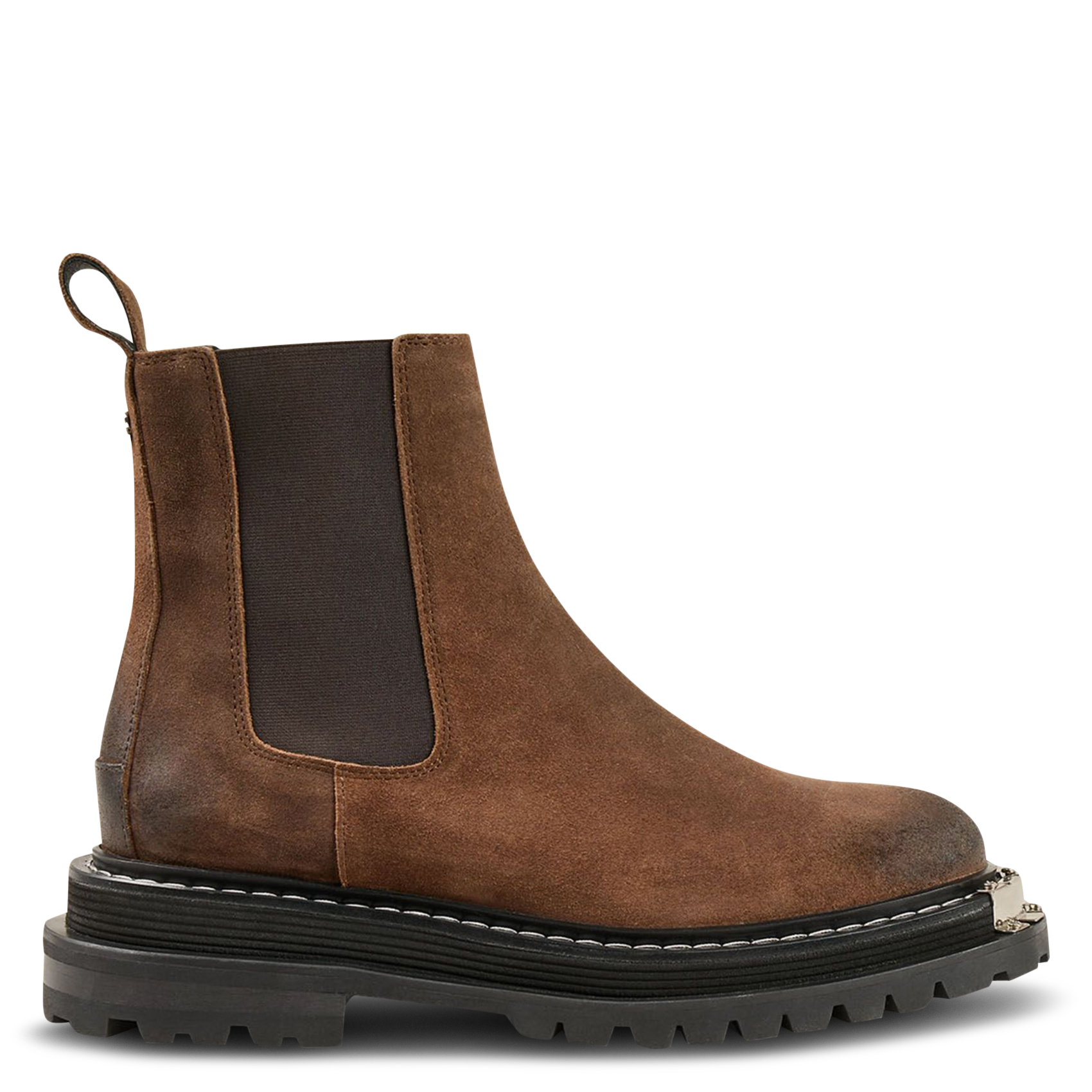 Bottines en cuir SANDRO Marron
