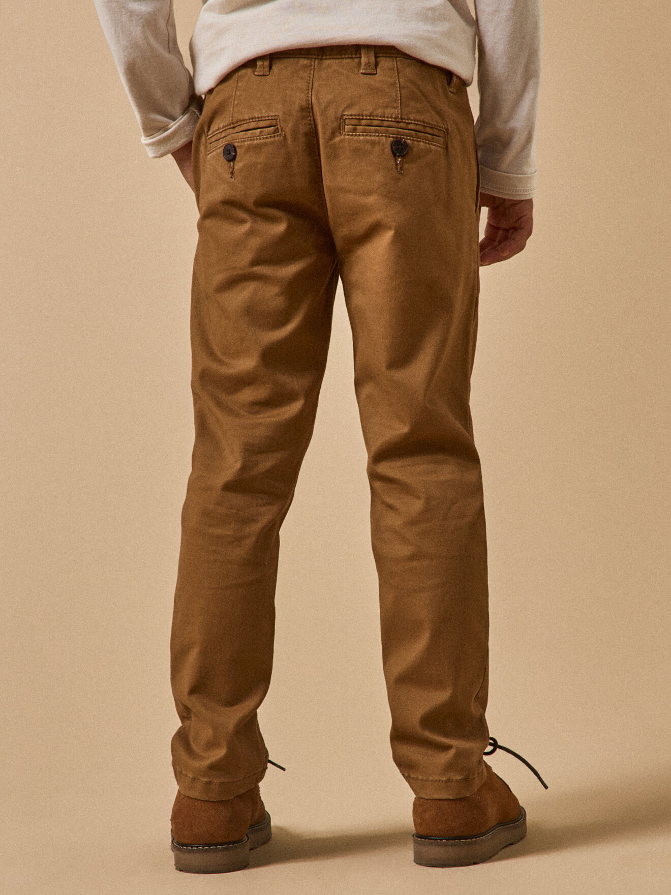 Chino trousers CYRILLUS Brown
