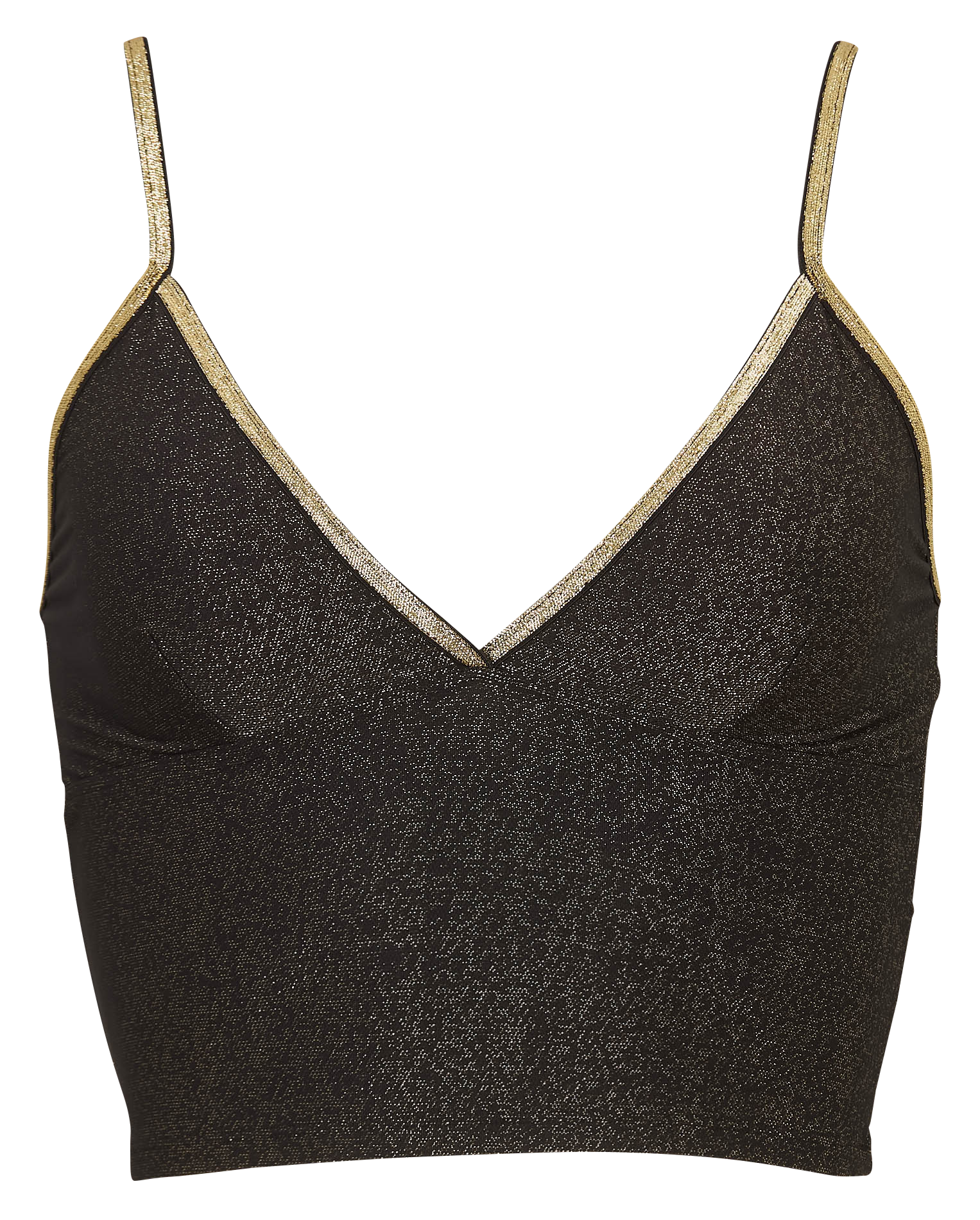 Top à bretelles pailleté LA NOUVELLE Noir